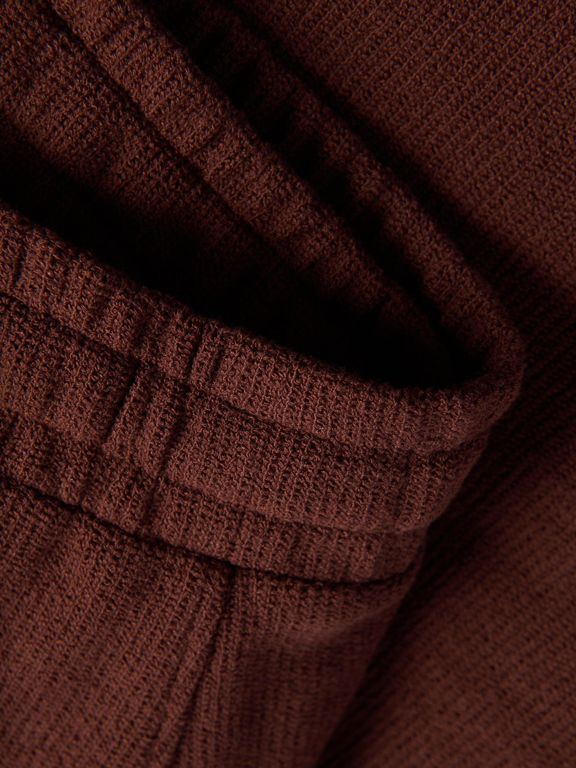 Burgundy Cotton Regular Shorts, Burgundy, large image number 5