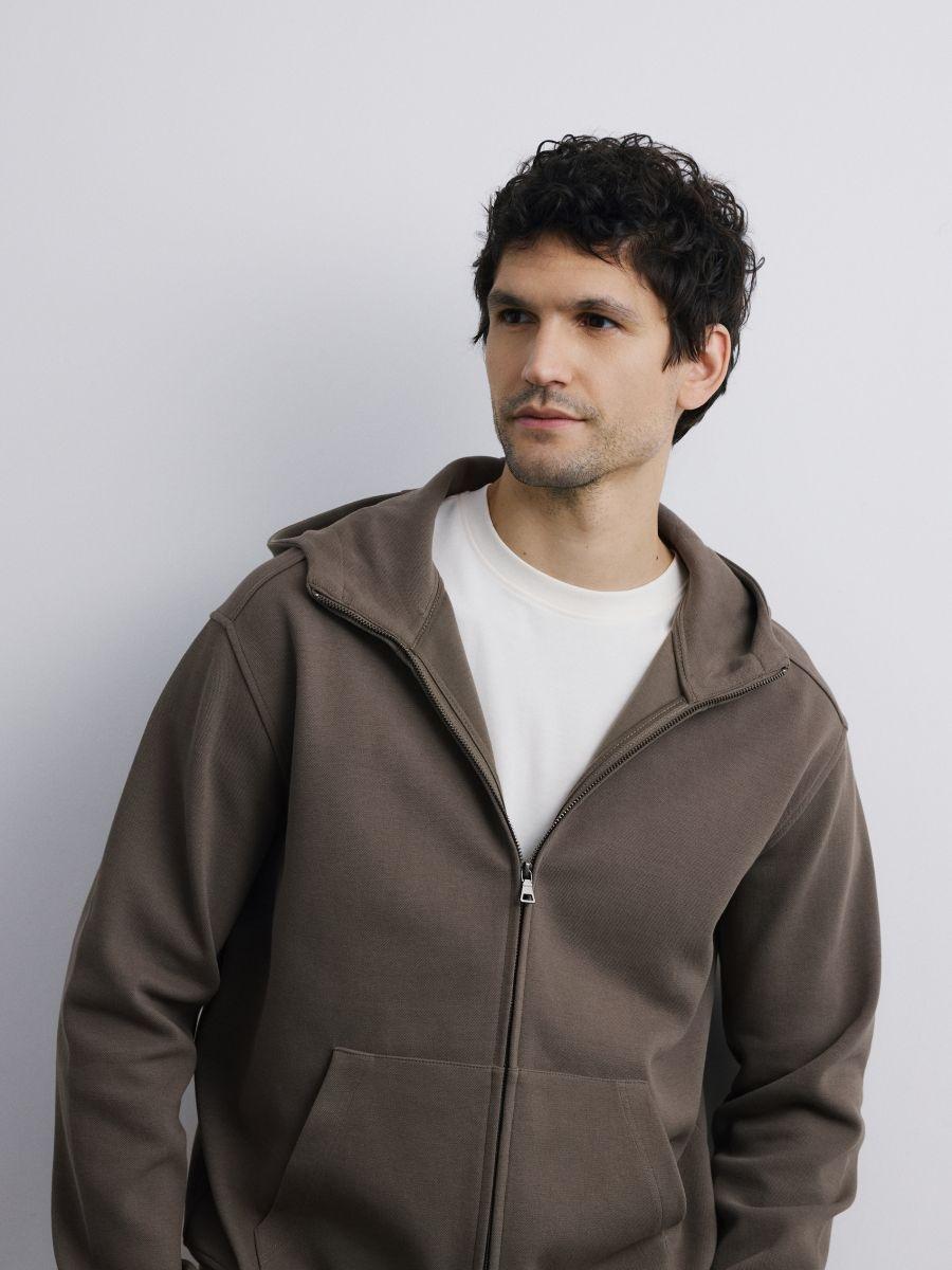 Green Zip Up Hoodie, Green, large image number 0