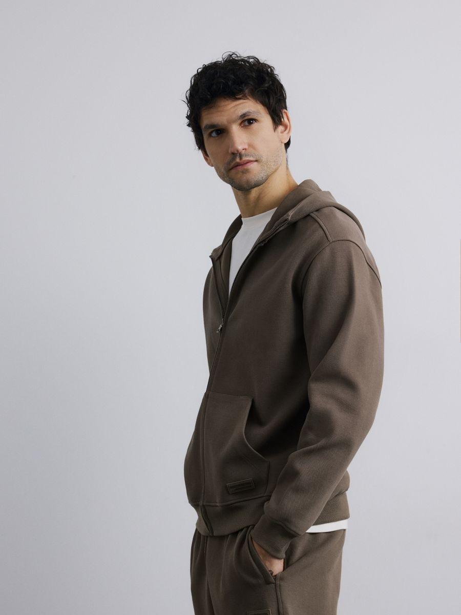 Green Zip Up Hoodie, Green, large image number 2