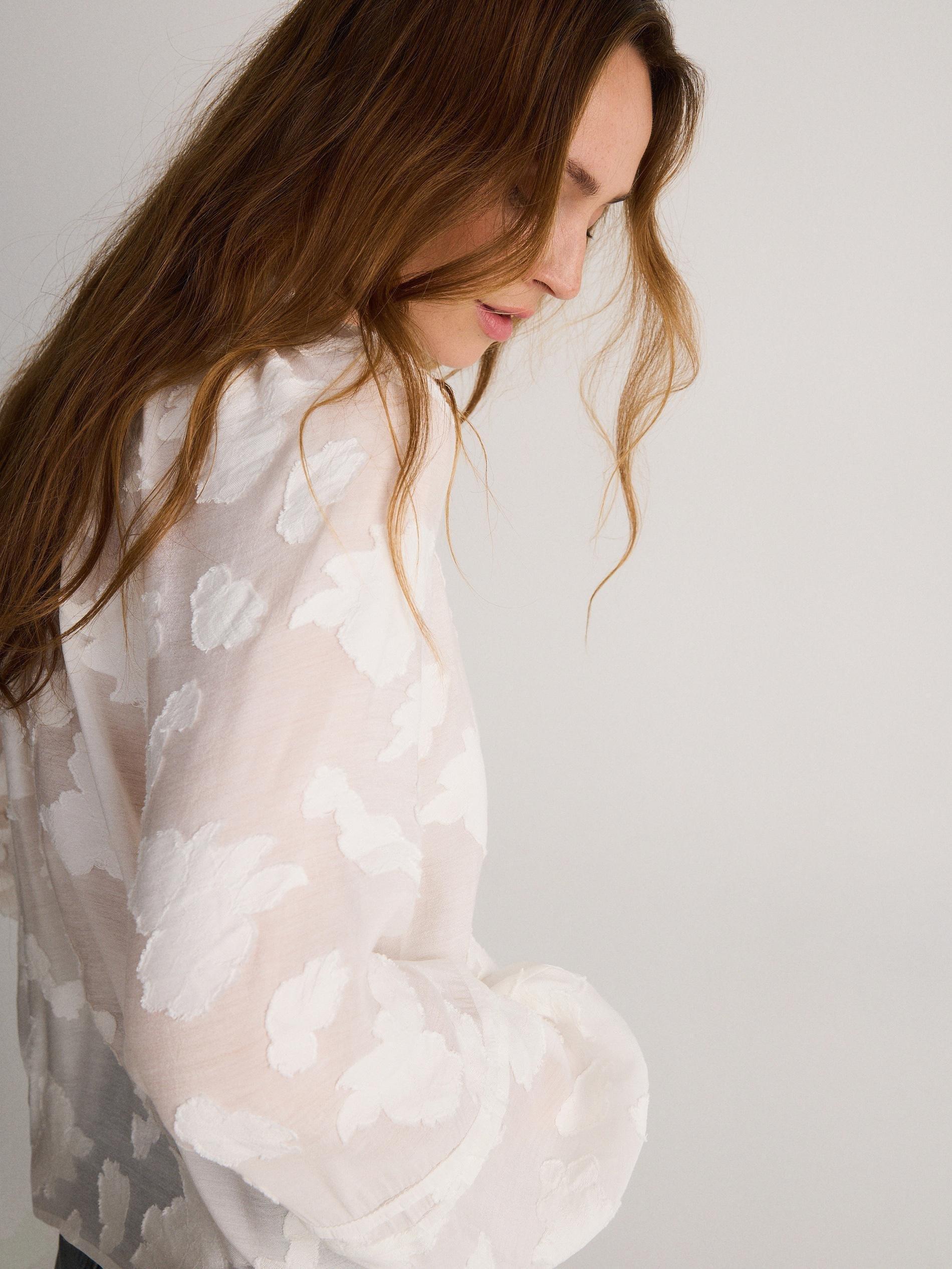 Cream Puff Sleeve Top, , large image number 4