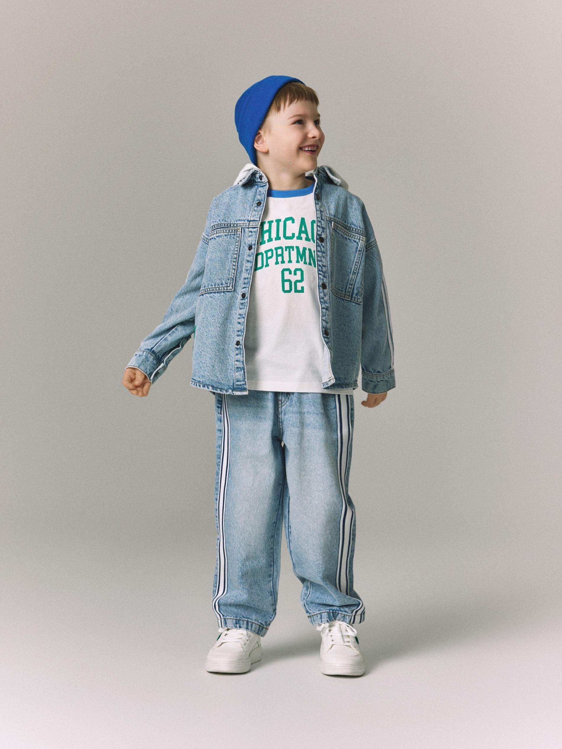 Blue Baggy Jeans, Blue, large image number 5