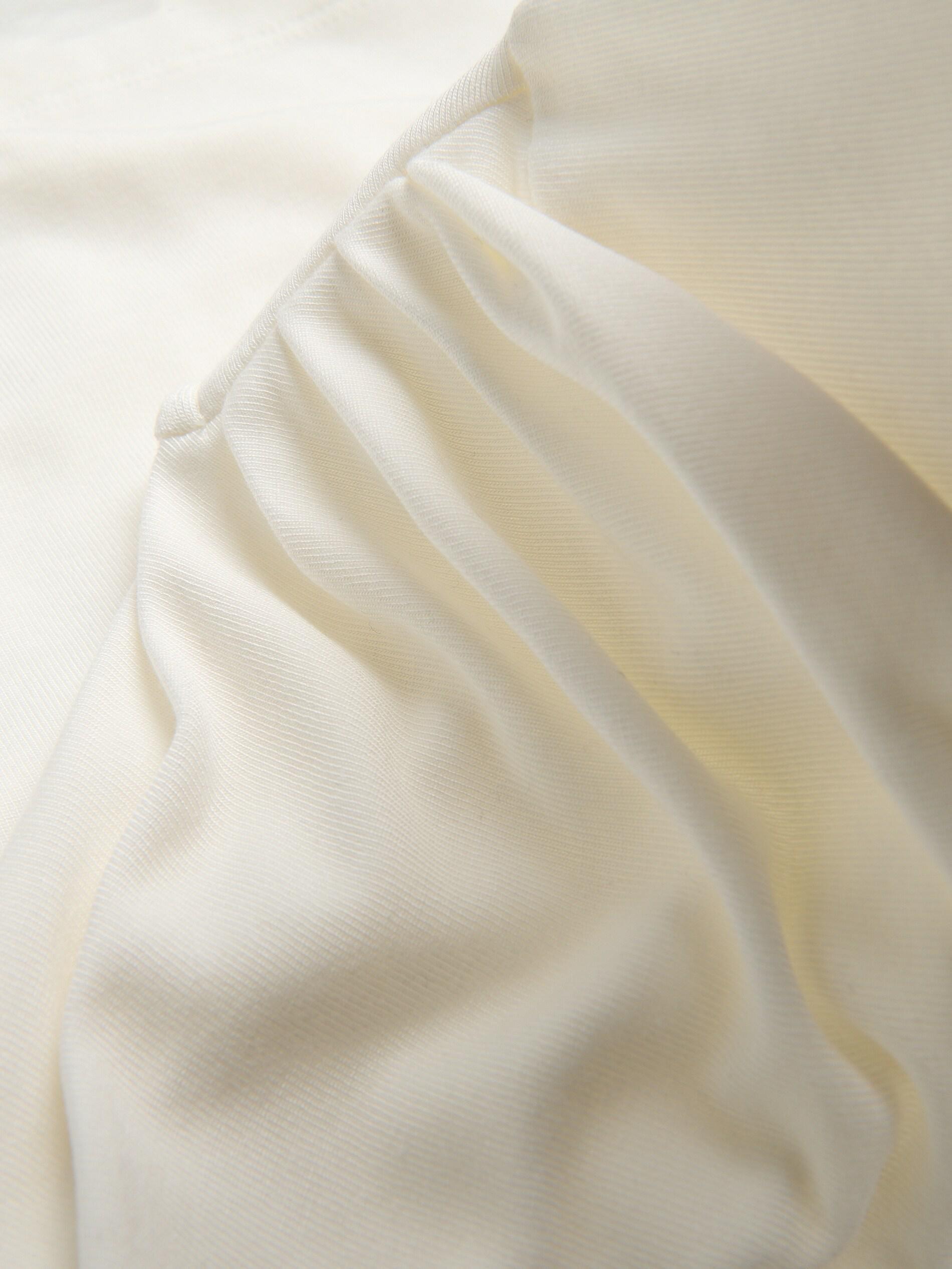 Cream Ruched Blouse, Ivory, large image number 5