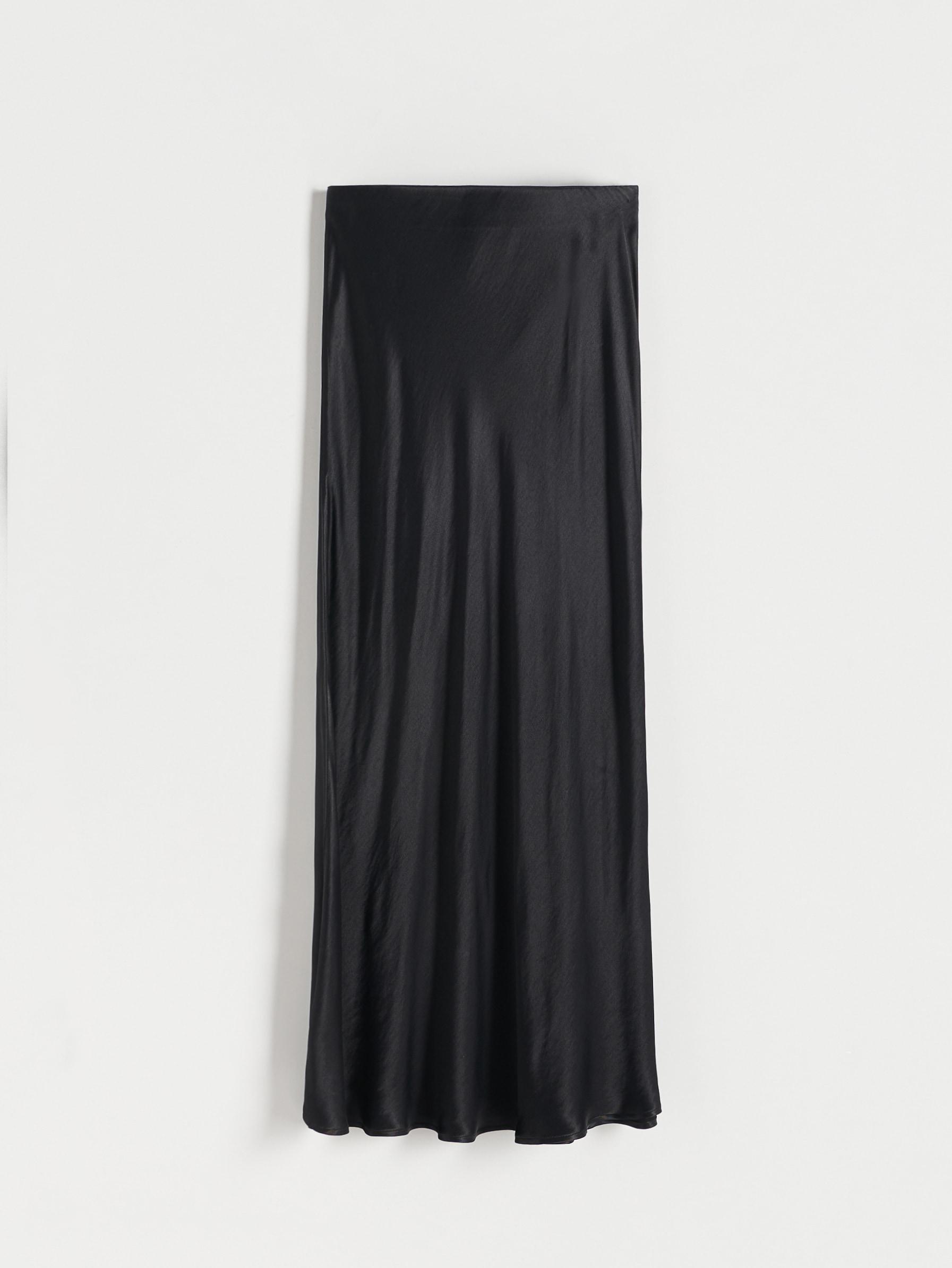 Black Viscose Skirt, , large image number 2