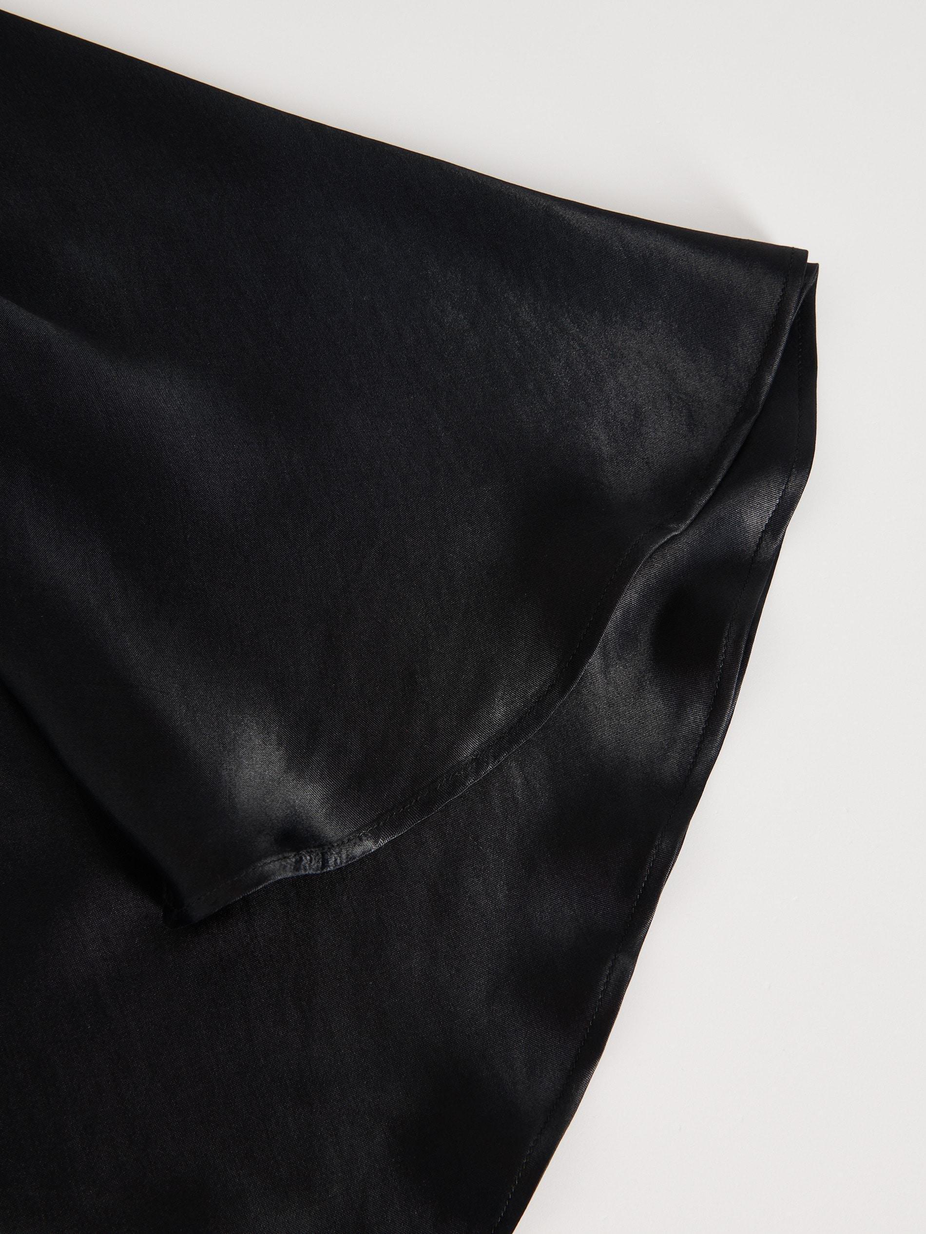 Black Viscose Skirt, , large image number 3