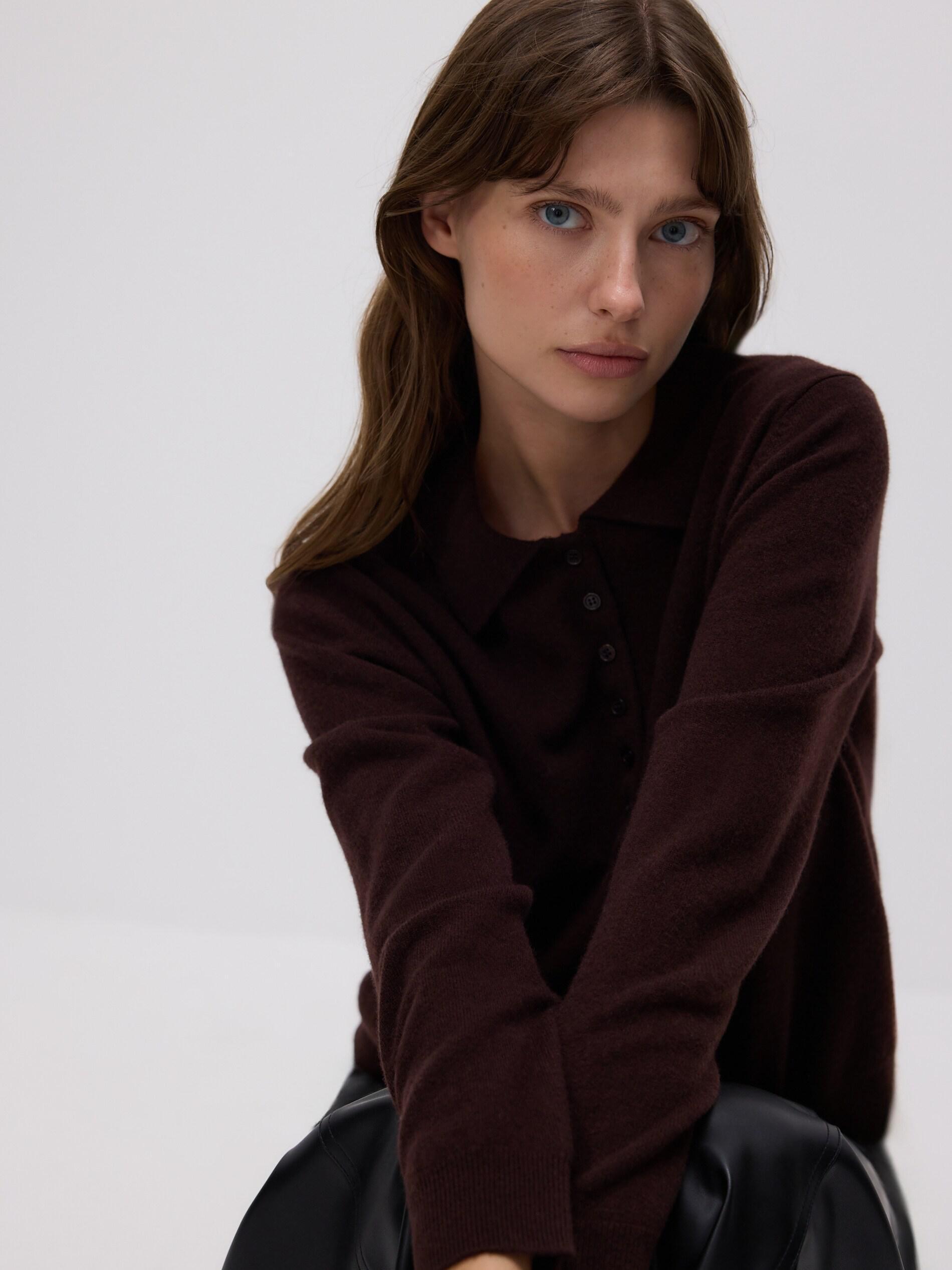 Brown Sweater, Brown, large image number 2