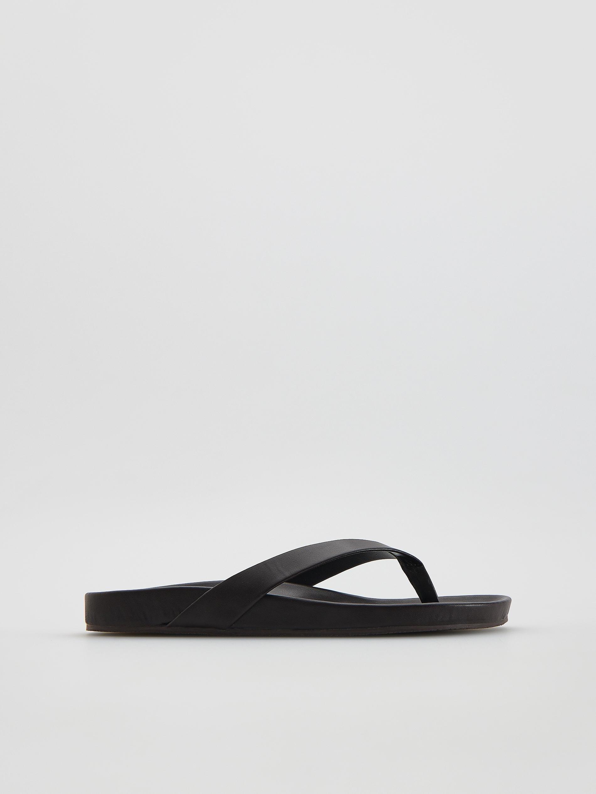 Brown Flip Flops, Brown, large image number 0
