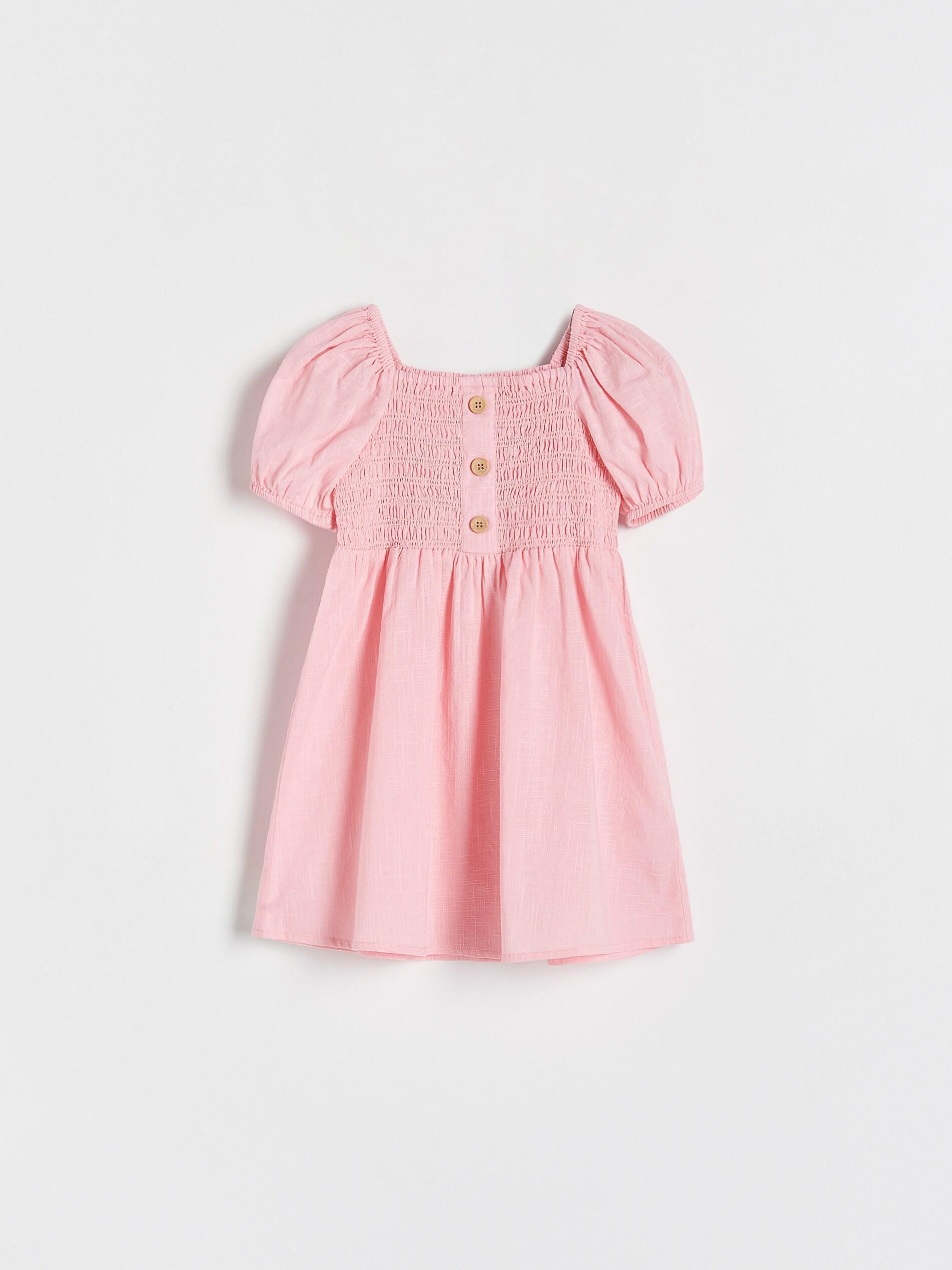 Pink Puffed Sleeves Dress, , large image number 2