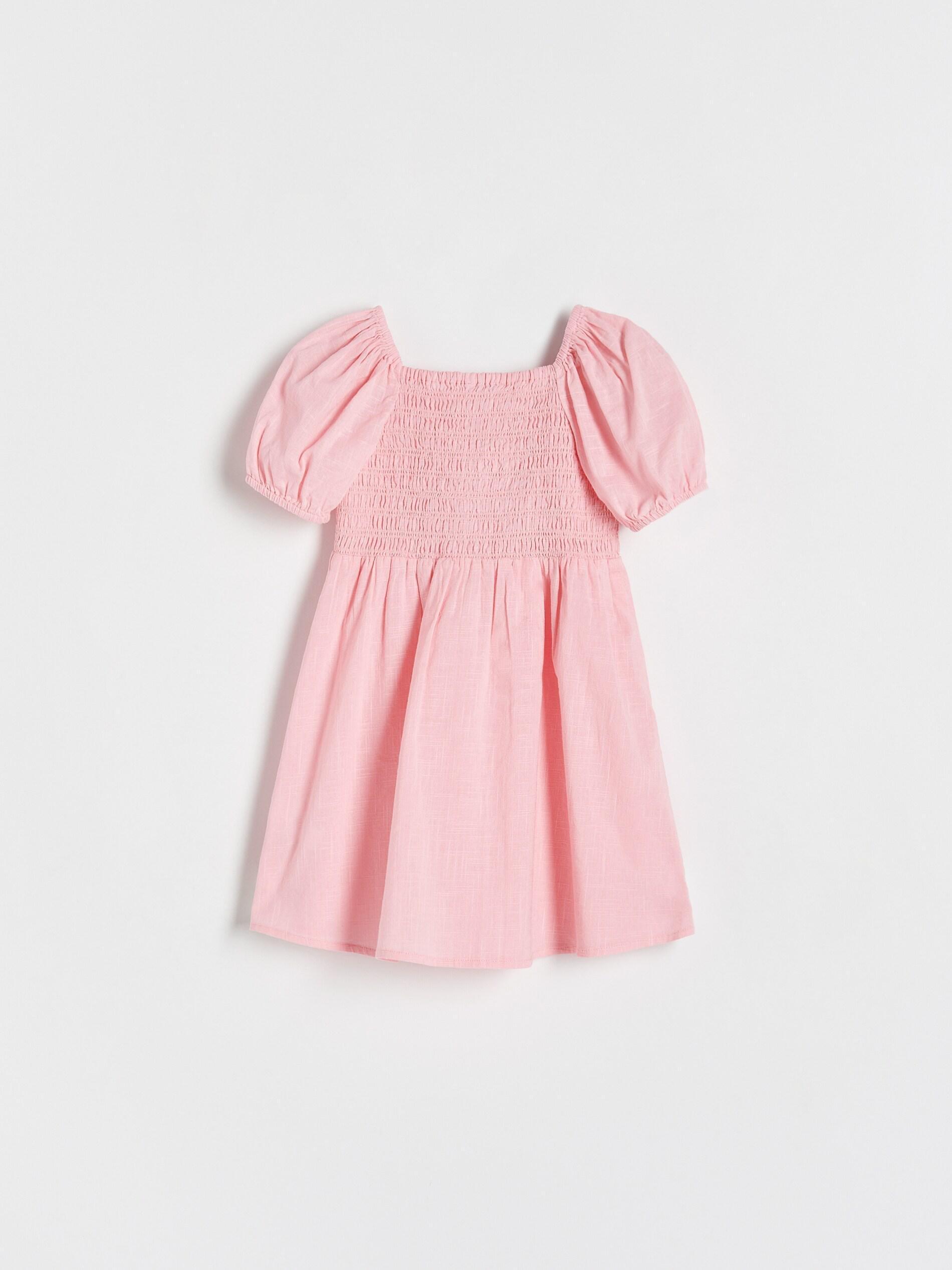 Pink Puffed Sleeves Dress, , large image number 3