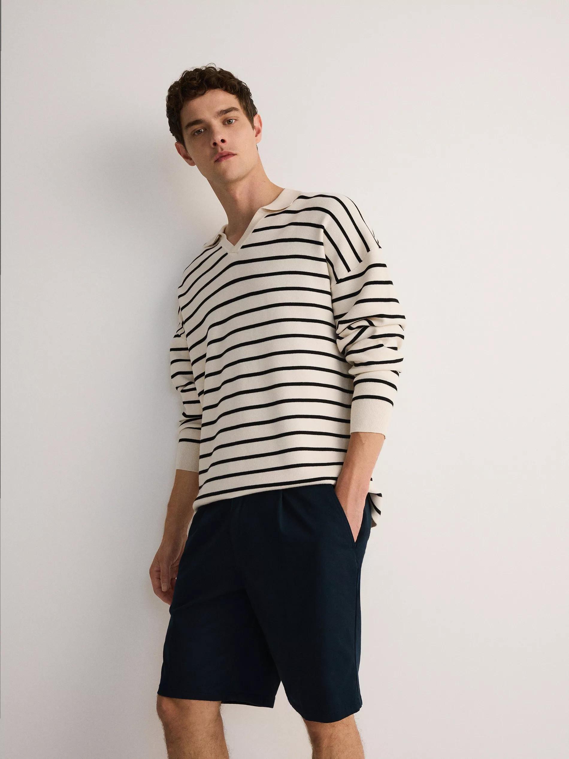 Navy Chino Shorts, , large image number 2