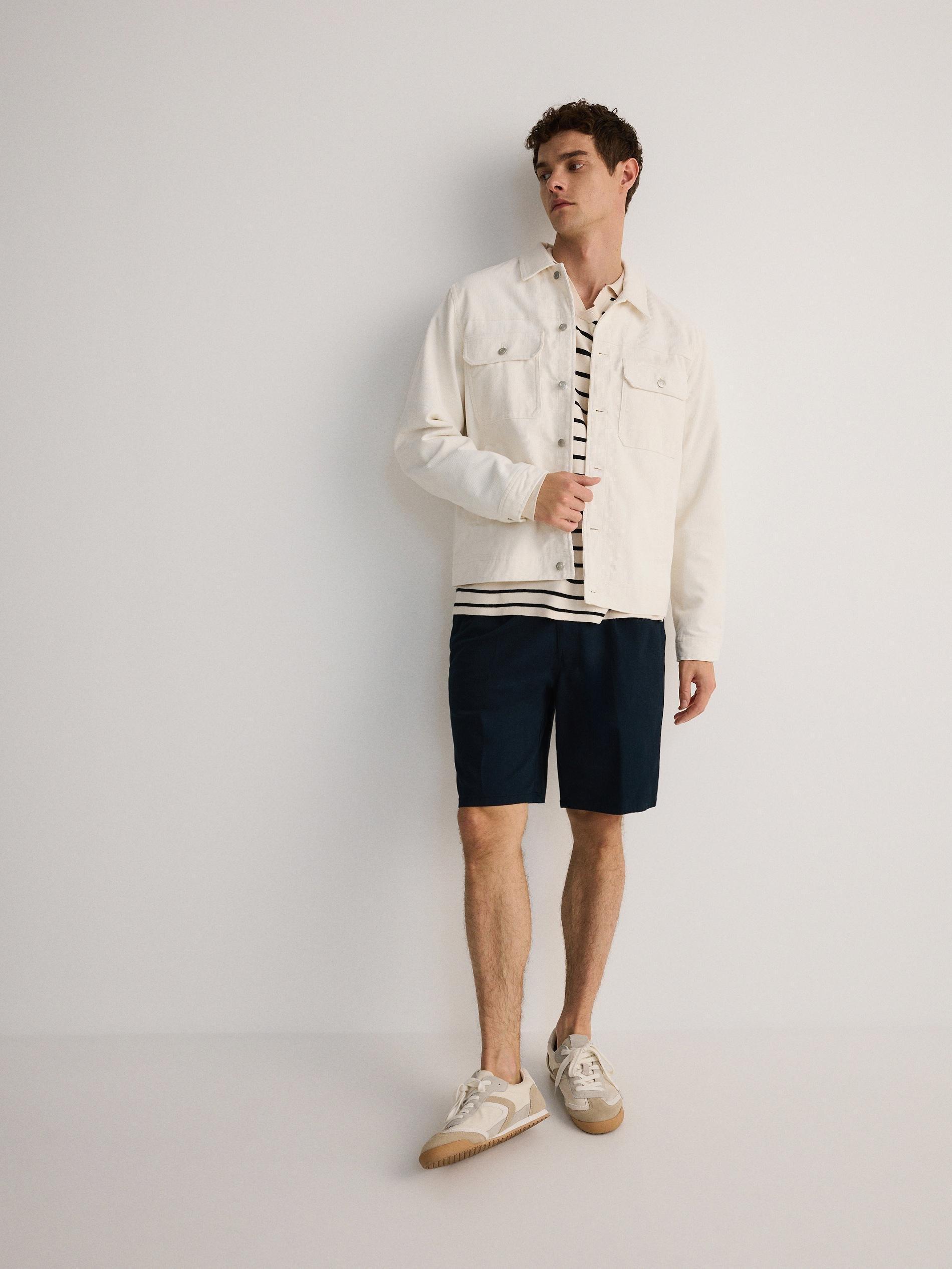 Navy Chino Shorts, , large image number 3