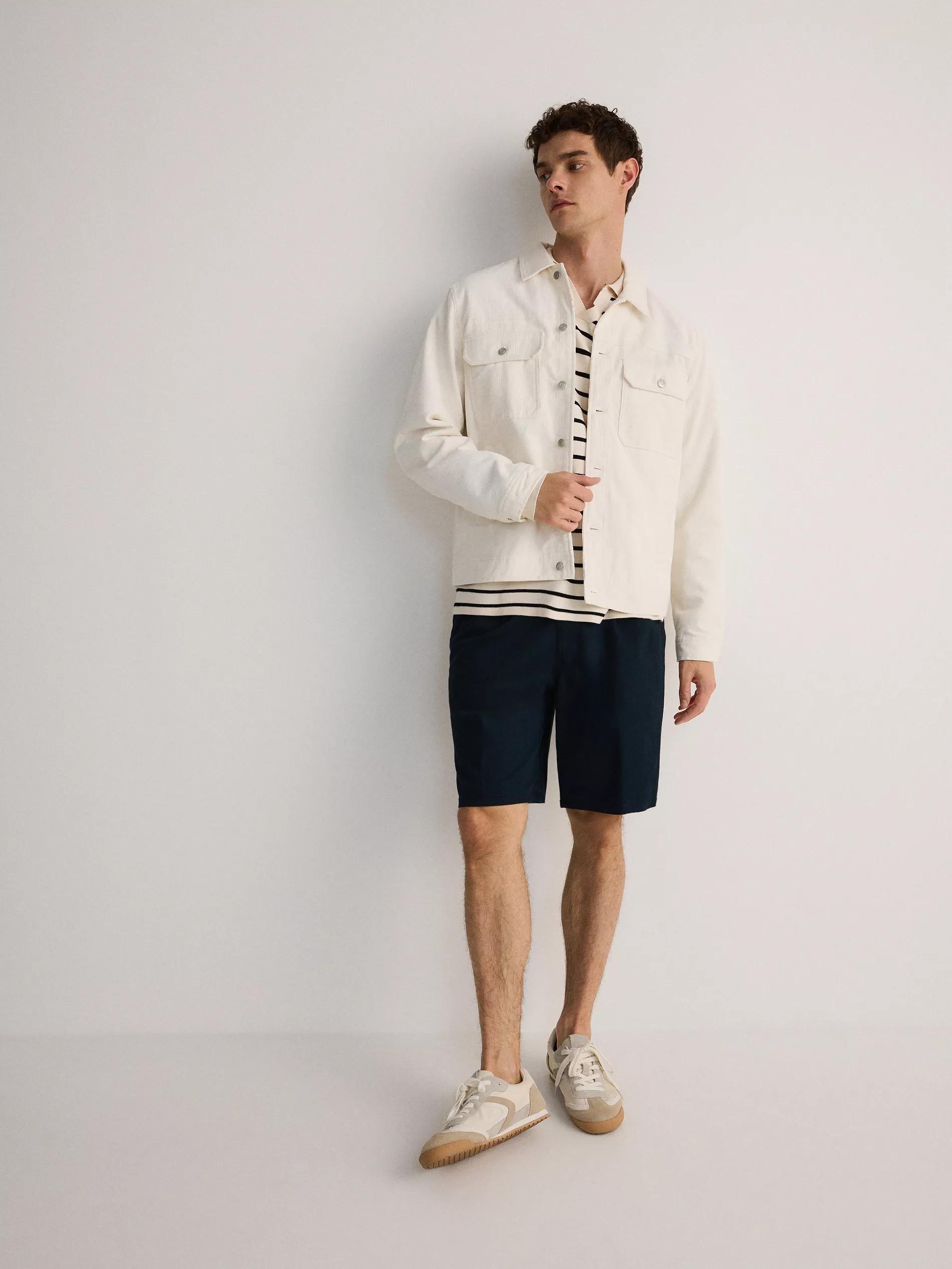 Navy Chino Shorts, , large image number 4