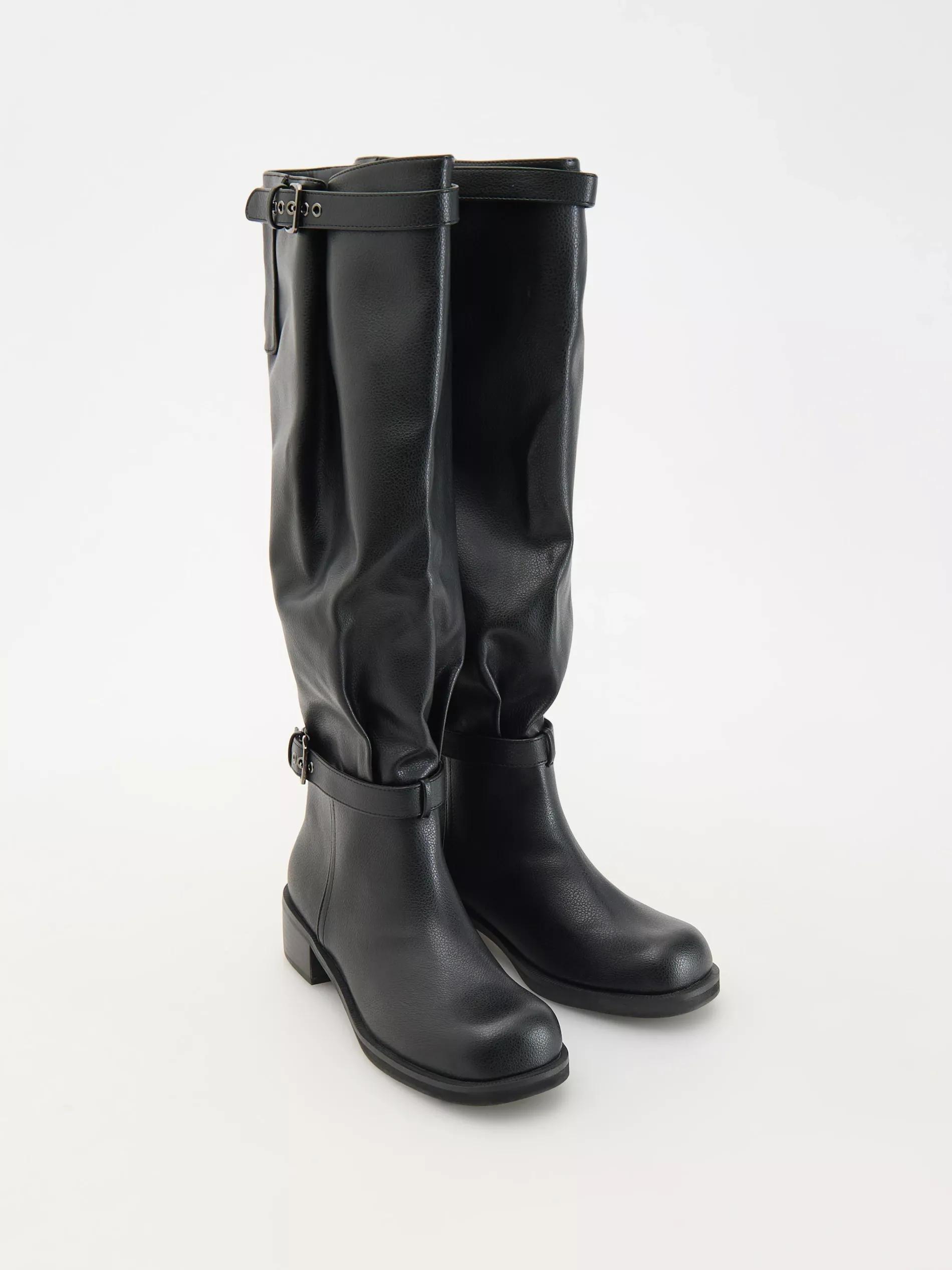 Black Knee High Boots, , large image number 2