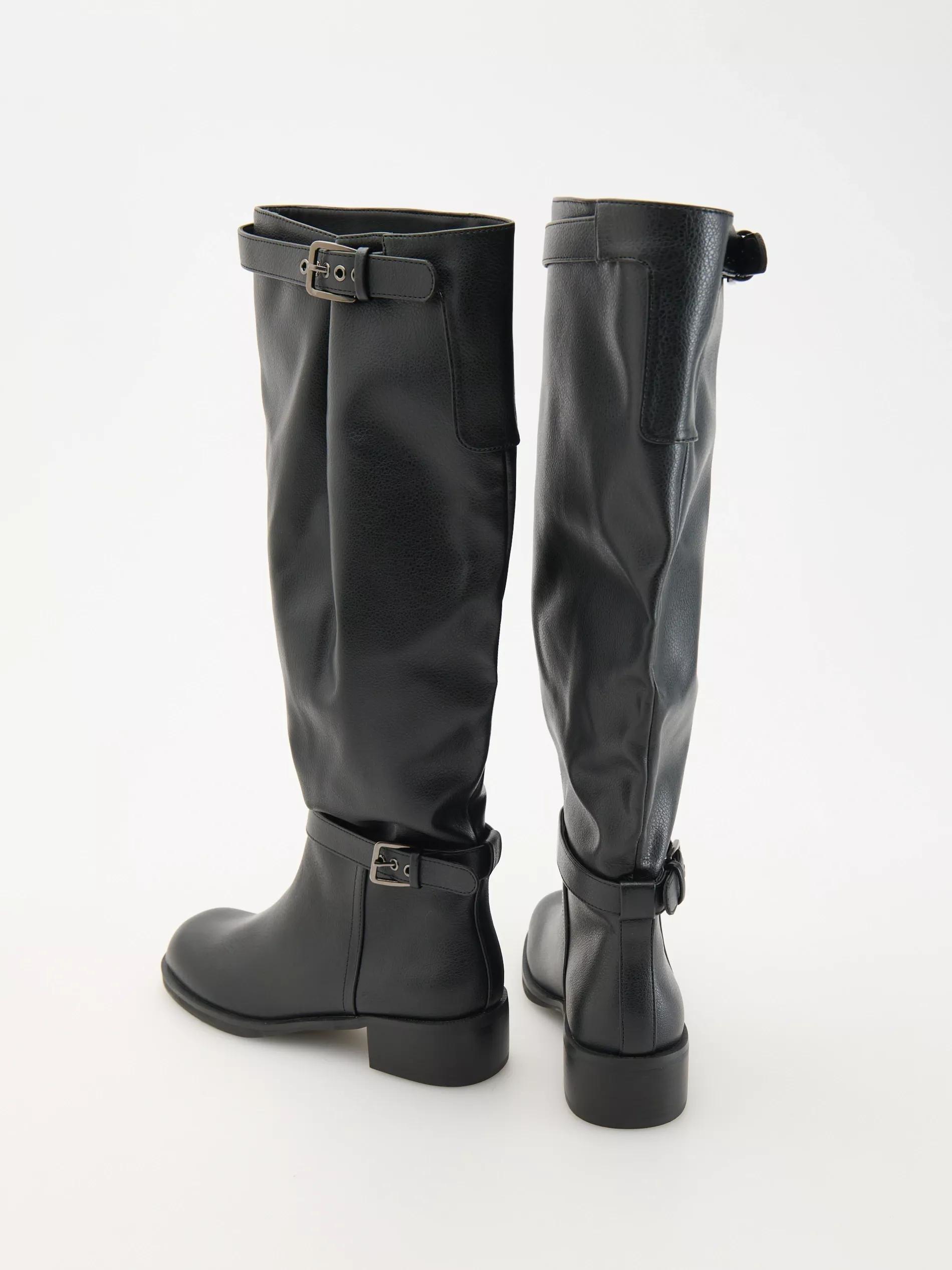 Black Knee High Boots, , large image number 3