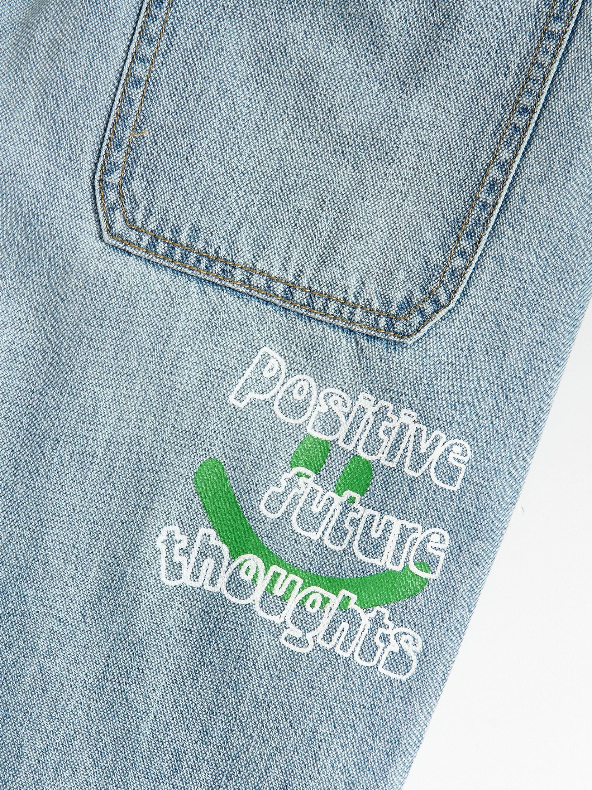 Blue Baggy Jeans, Blue, large image number 1