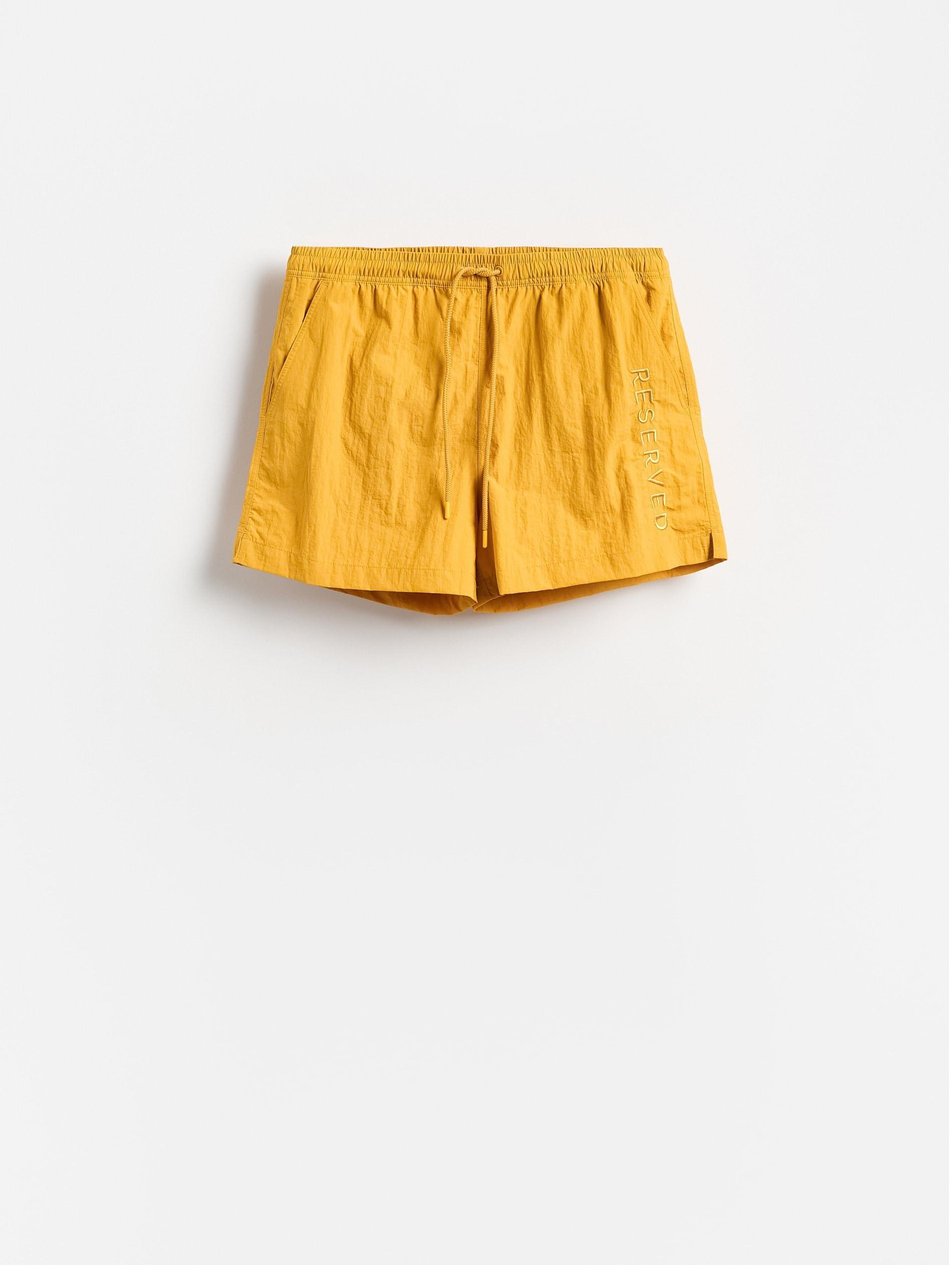 Yellow Men`S Swimming Shorts, Yellow, large image number 0