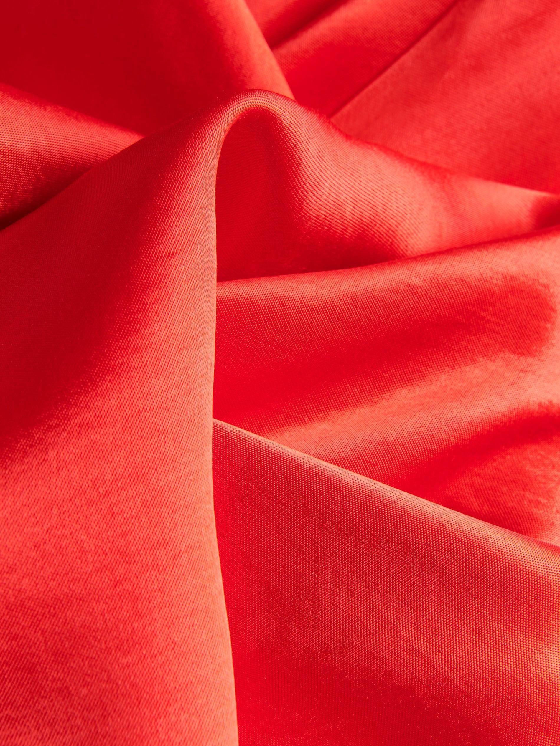 Red Viscose Midi Skirt, , large image number 3