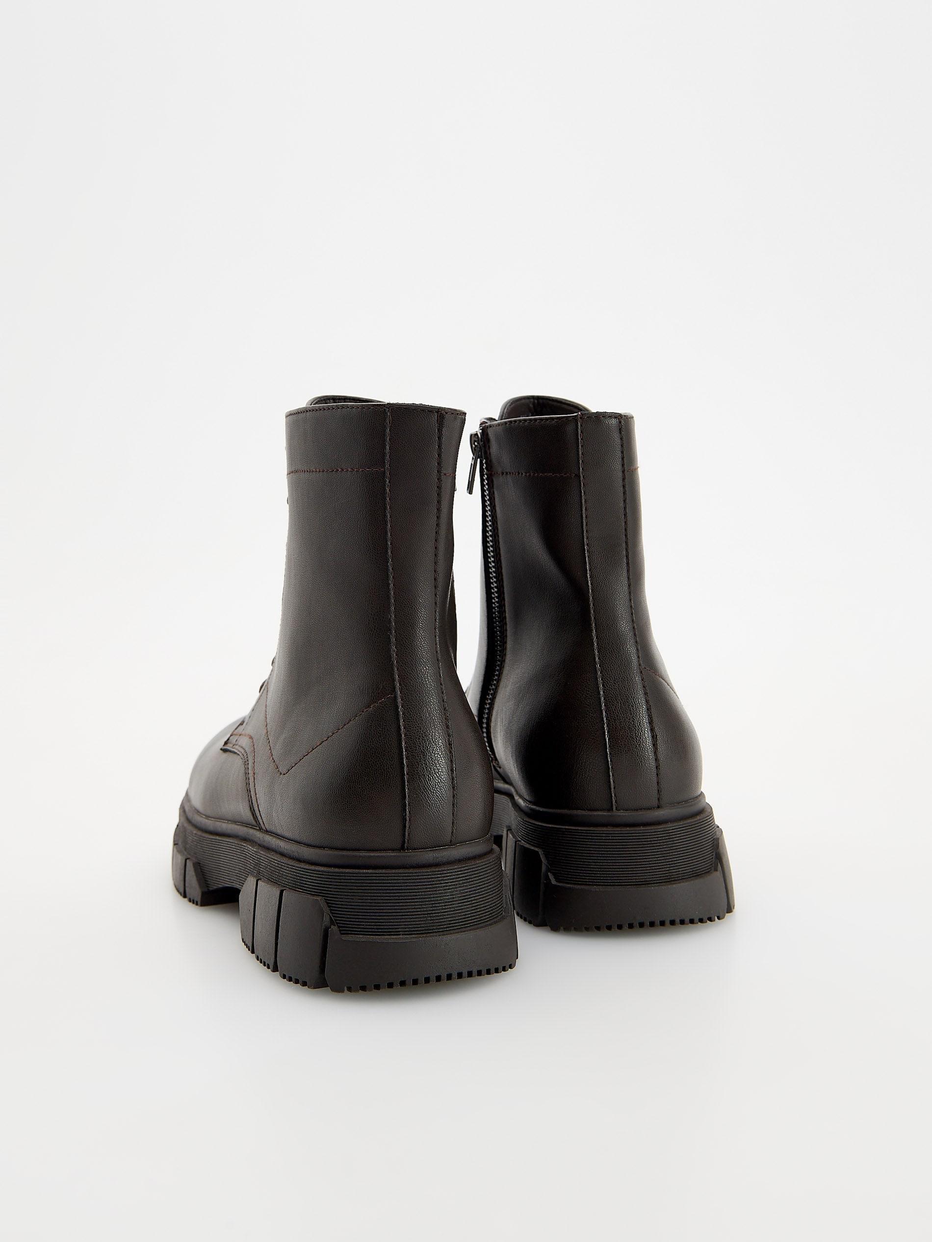 Brown Leather Ankle Boots, , large image number 2