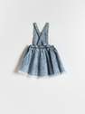 Reserved - Blue Denim Garden Skirt, Girls