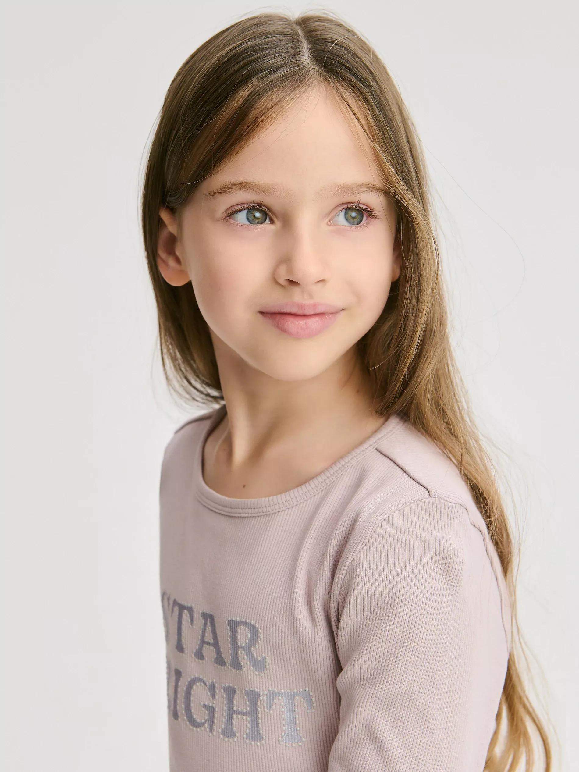 GIRLS` T-SHIR T GRAPE, Purple, medium