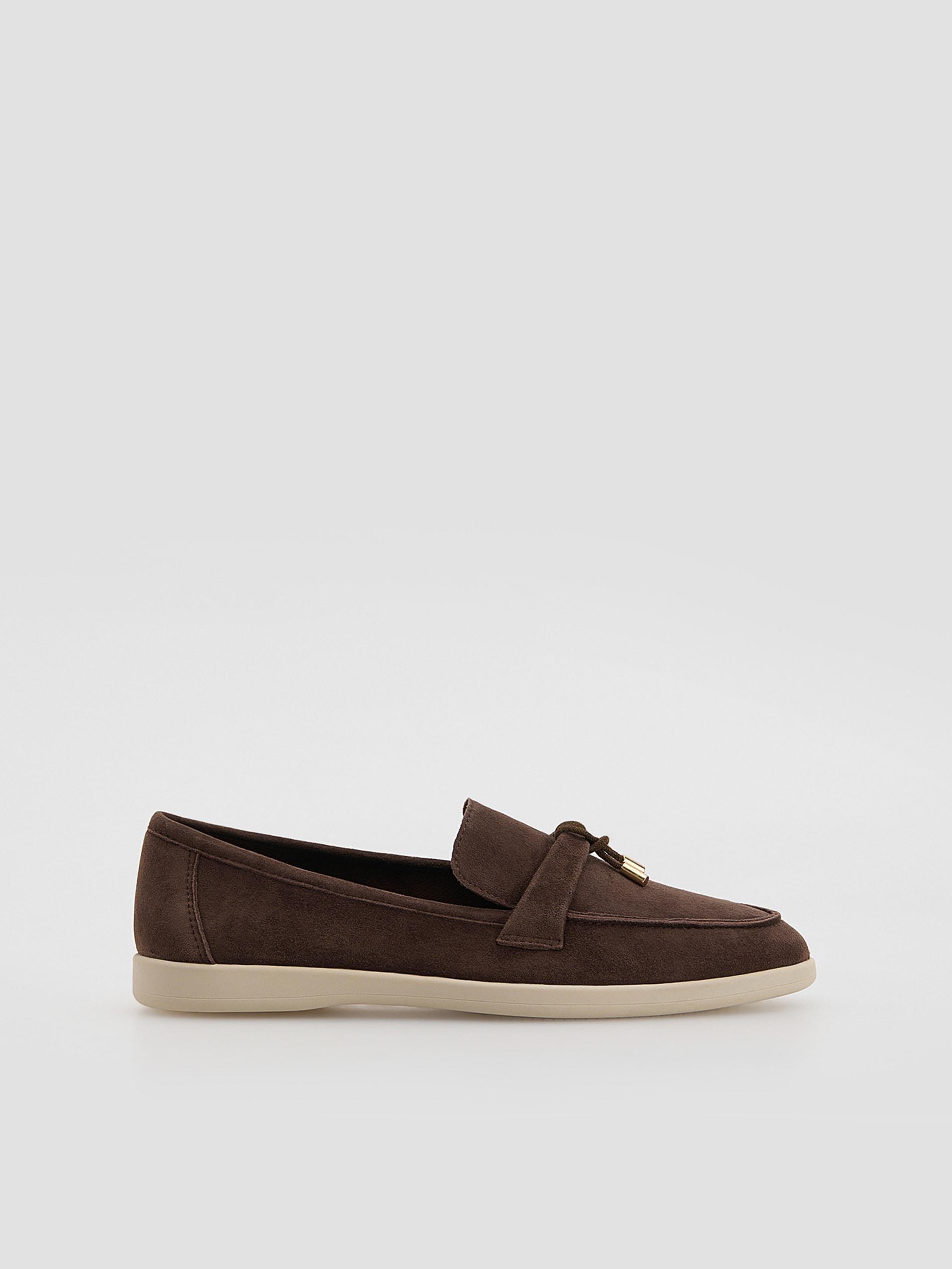 Brown  Loafer Shoes, Brown, medium