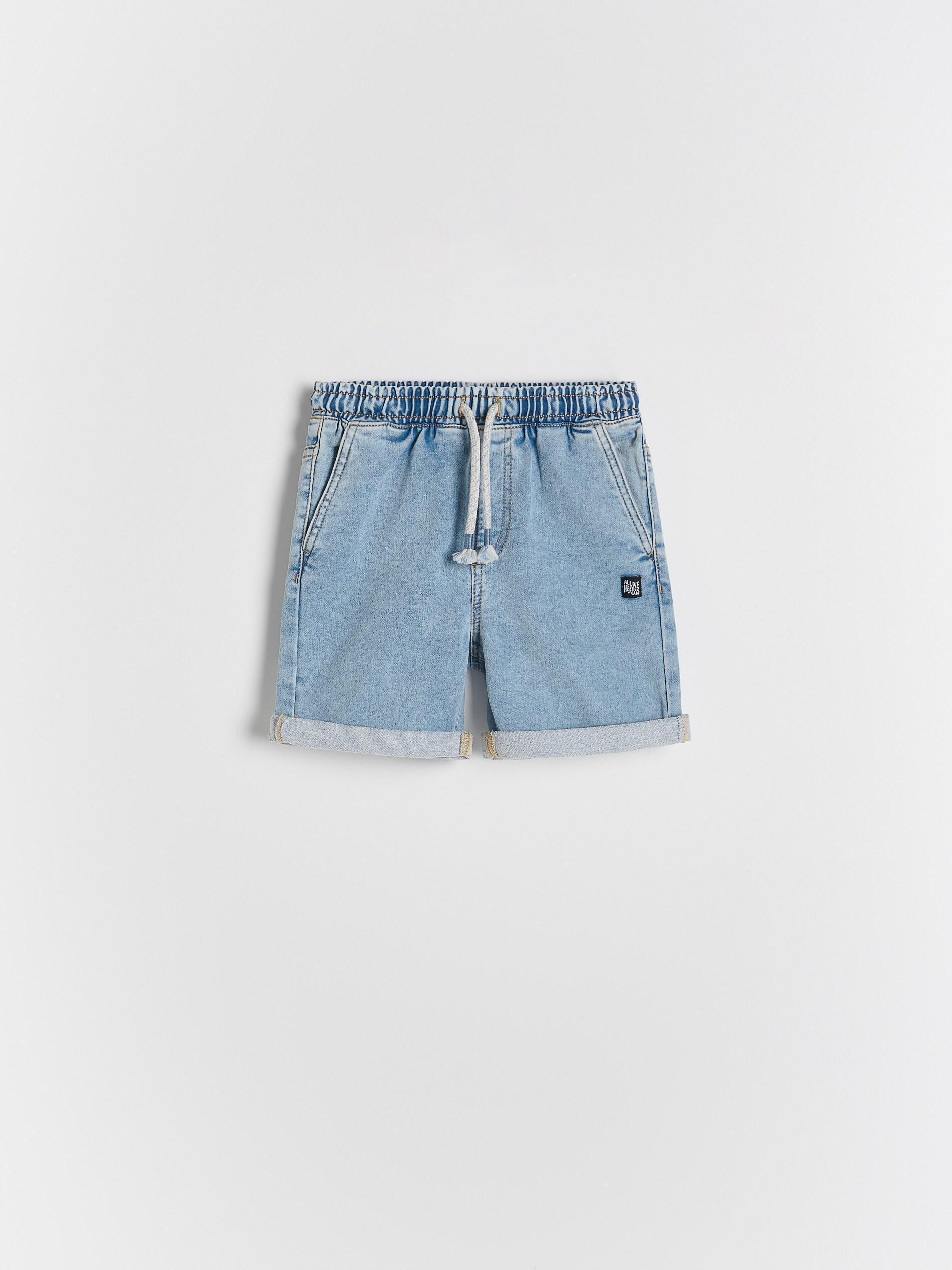 Blue Denim Shorts, Blue, large image number 0