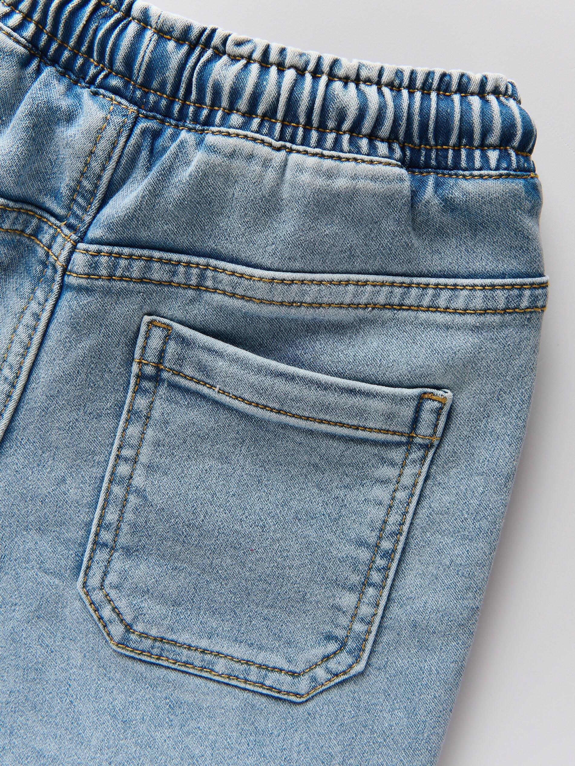 Blue Denim Shorts, Blue, large image number 1