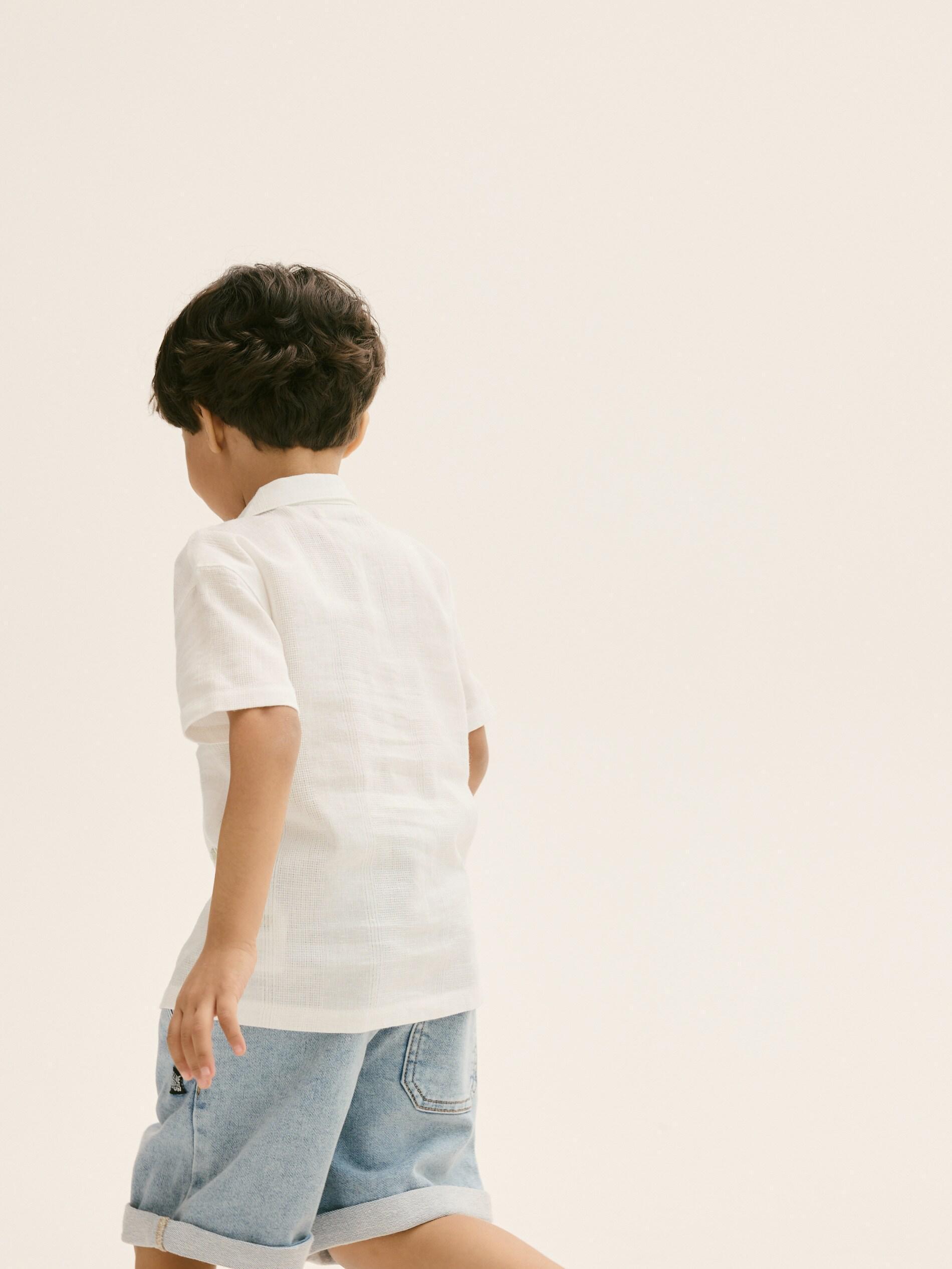 Blue Denim Shorts, Blue, large image number 4