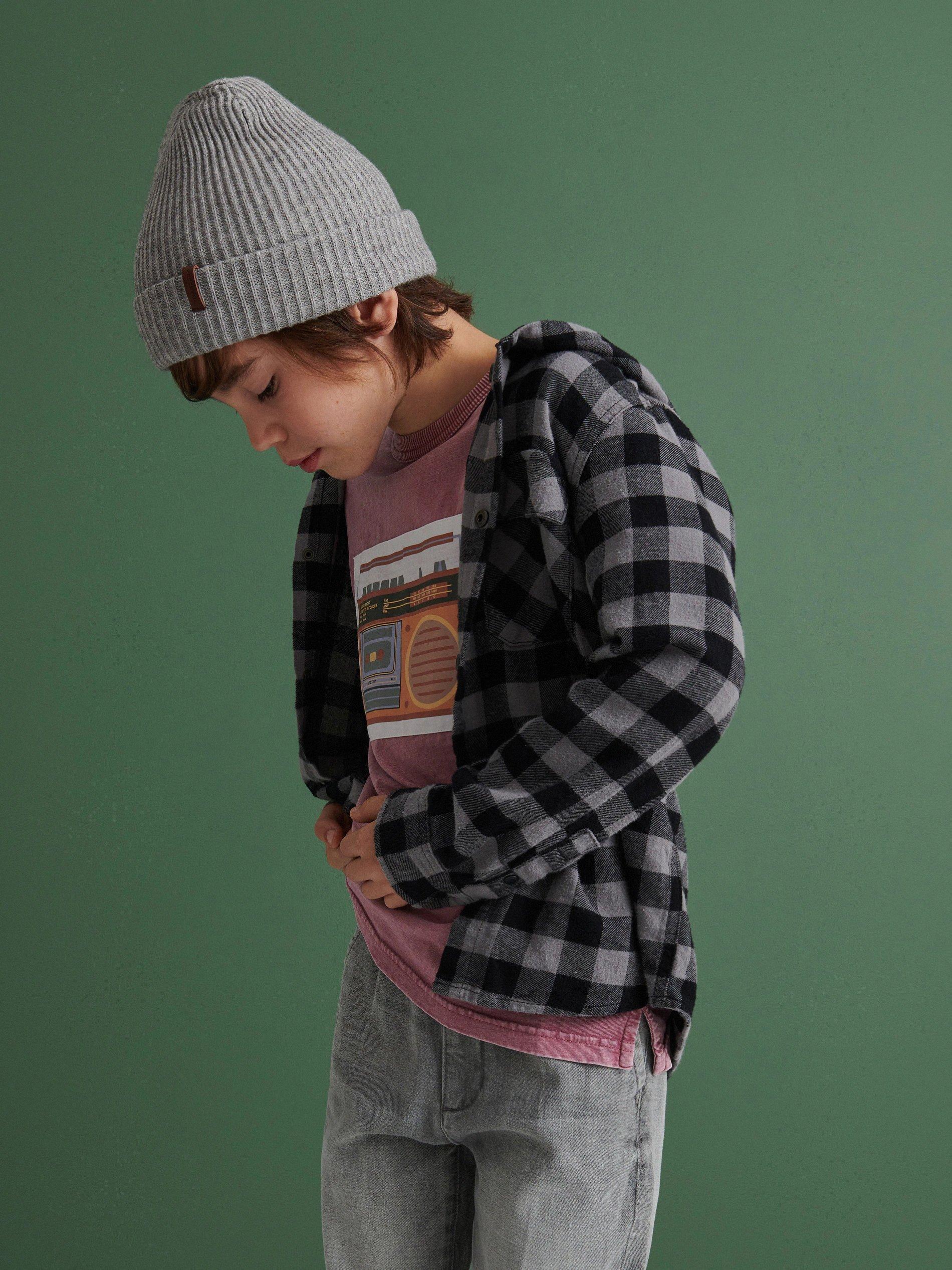 Grape T-Shirt With A Washed-Out Effect, Kids Boy, , large image number 1