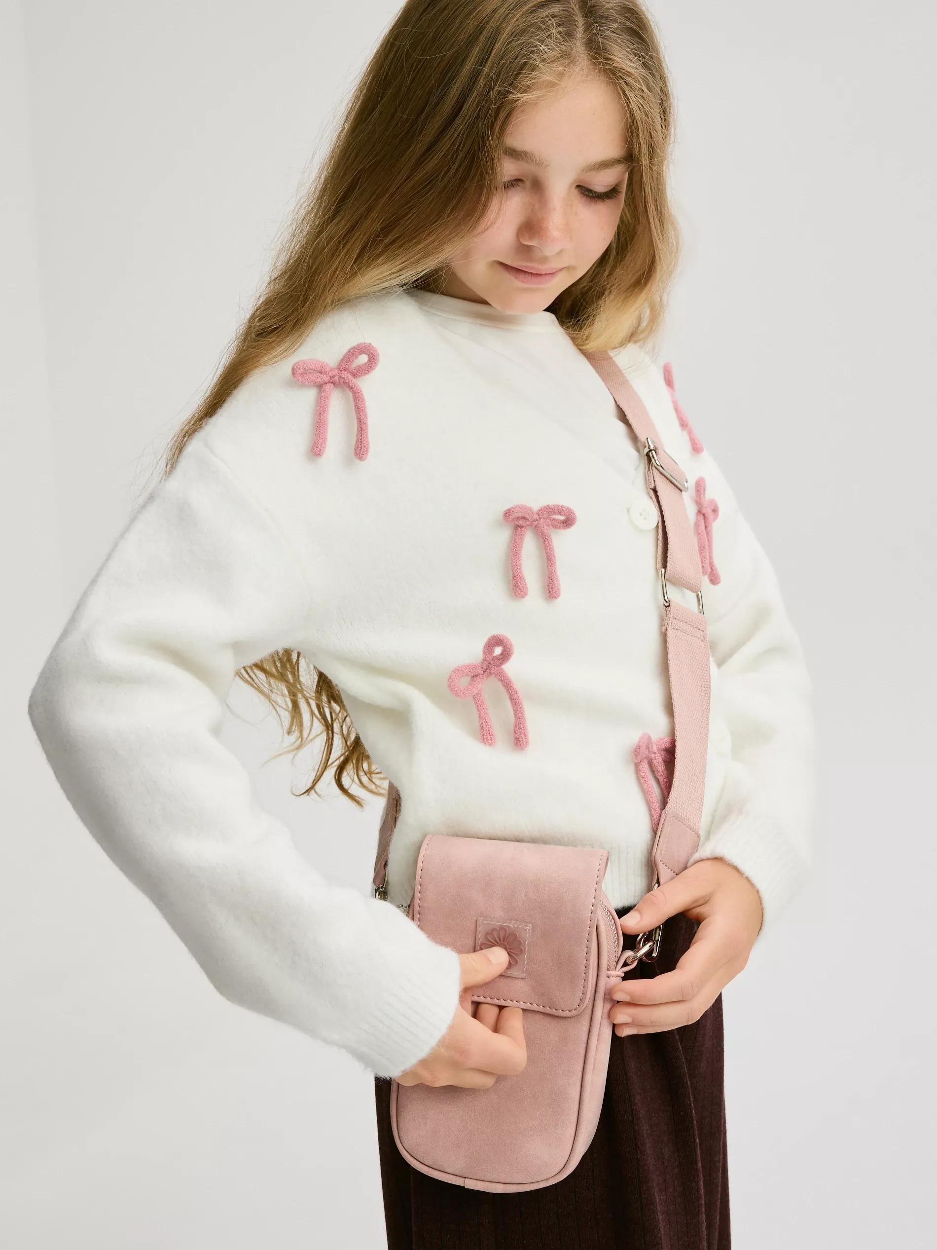 Pink Small Faux Leather Bag, Pink, large image number 4