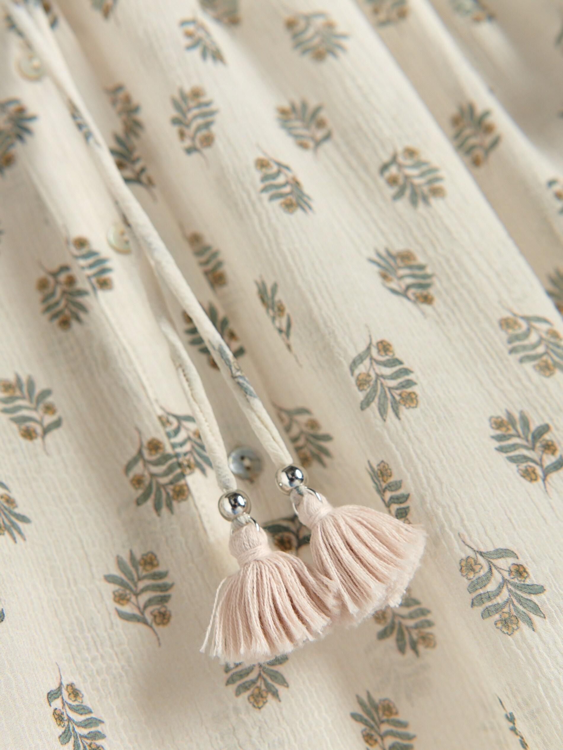 Beige Shirt With Frill Detail, , large image number 4