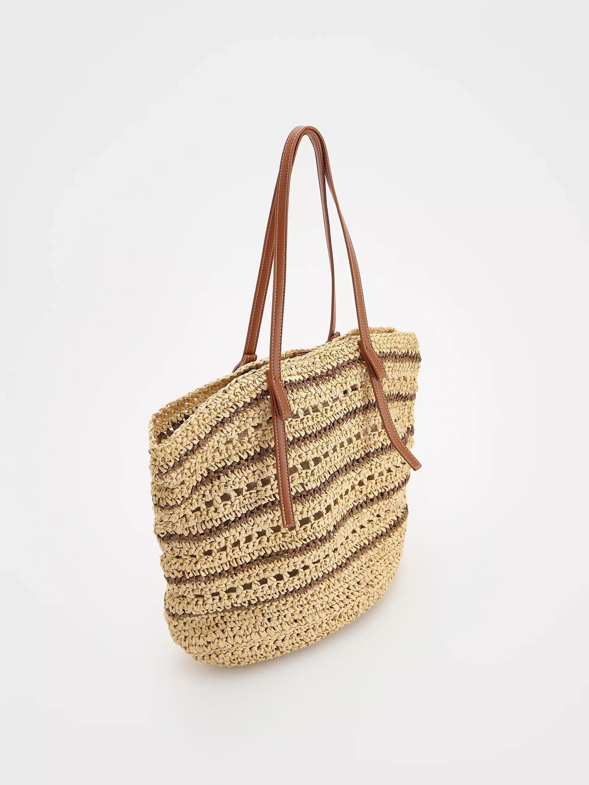 Multicolour Woven Shopper Bag, Multicolor, large image number 5