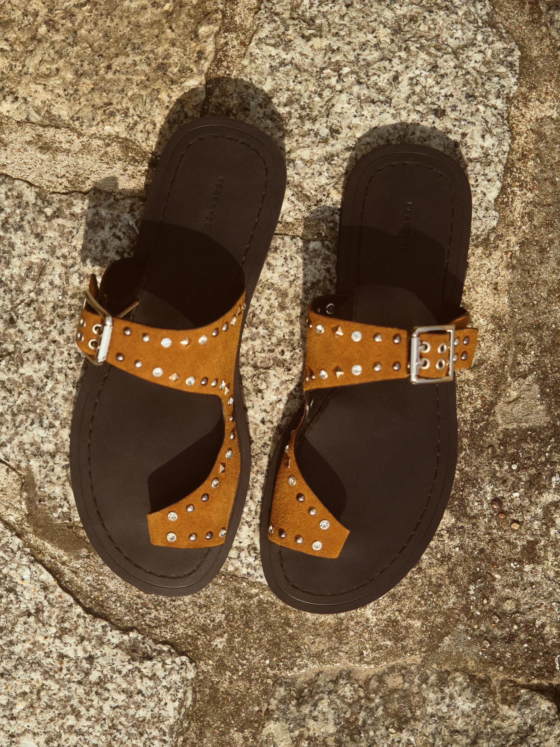 Brown Sandals, , large image number 0