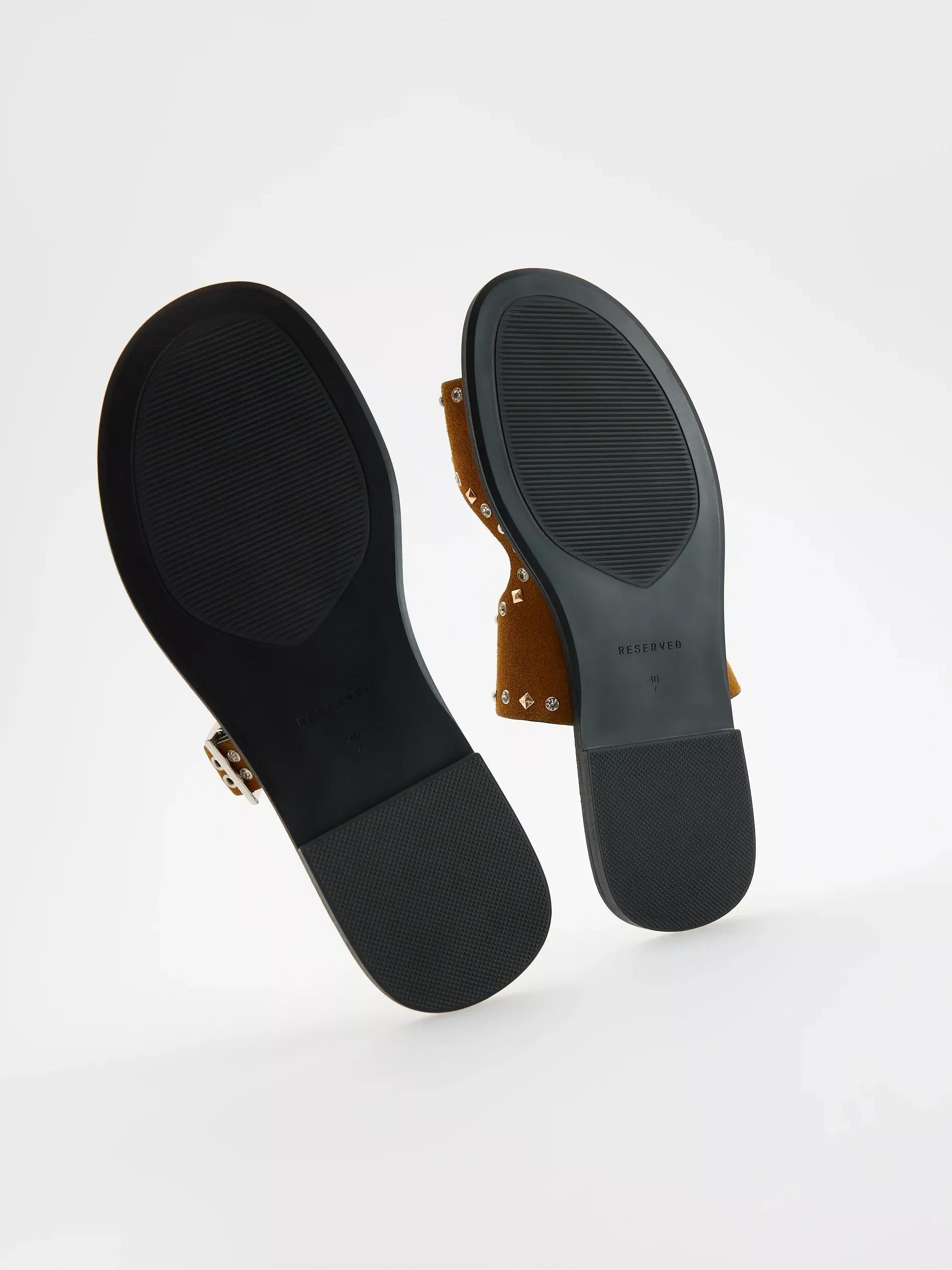 Brown Sandals, , large image number 4