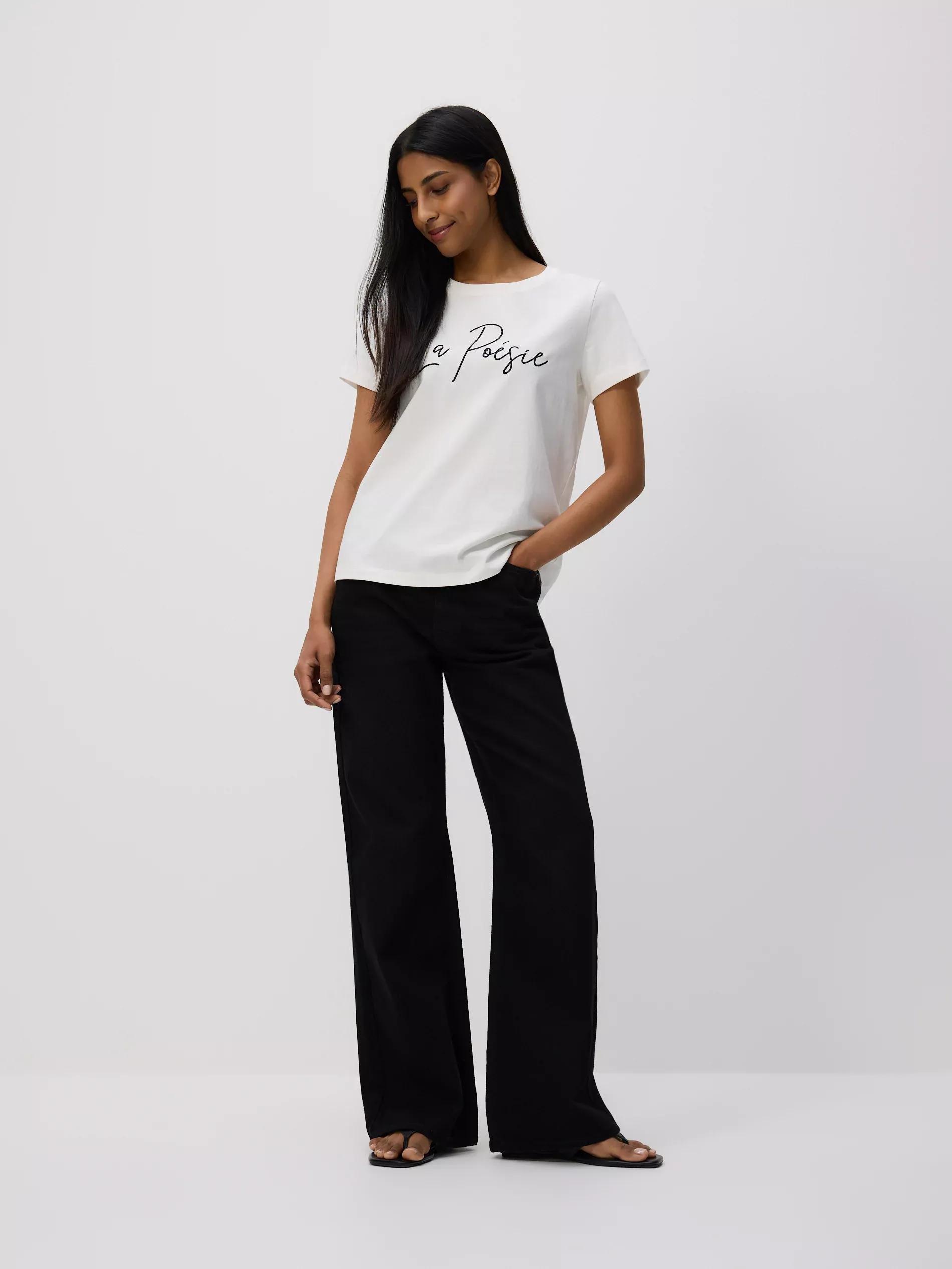 White Regular Fit Printed T-Shirt, White, large image number 1