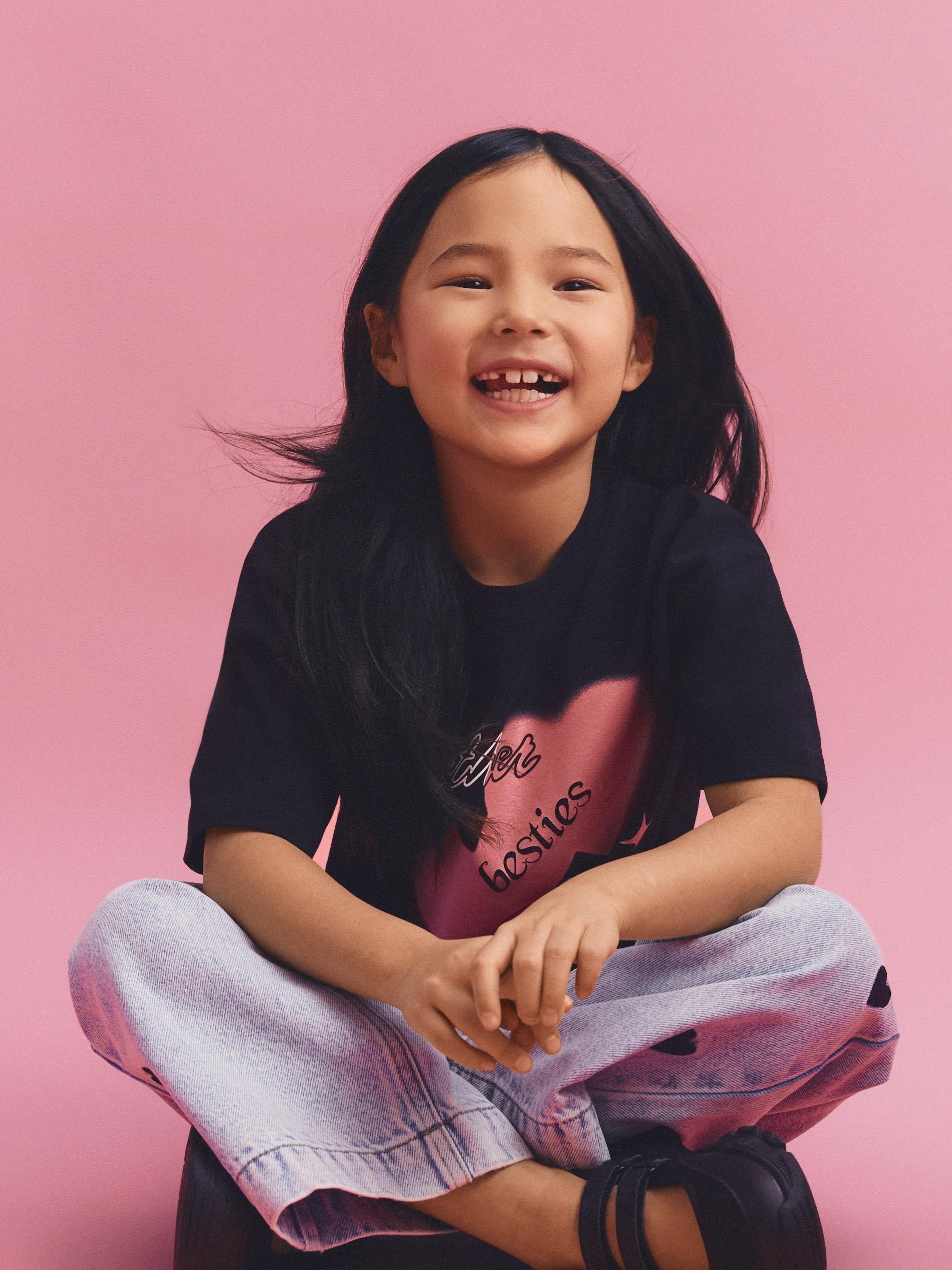 Black T-Shirt With Print, Black, large image number 2