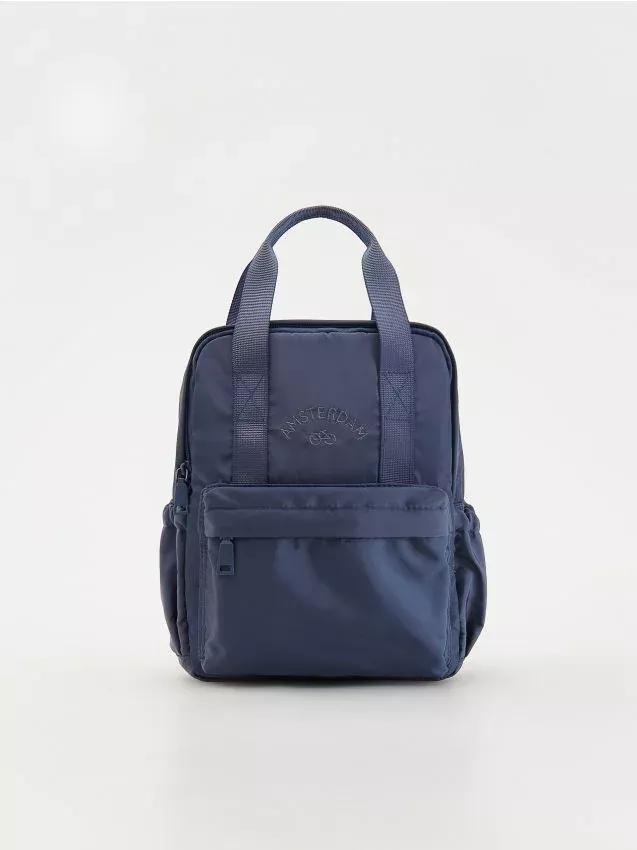 Navy Rucksack, Kids Unisex, Navy, large image number 0