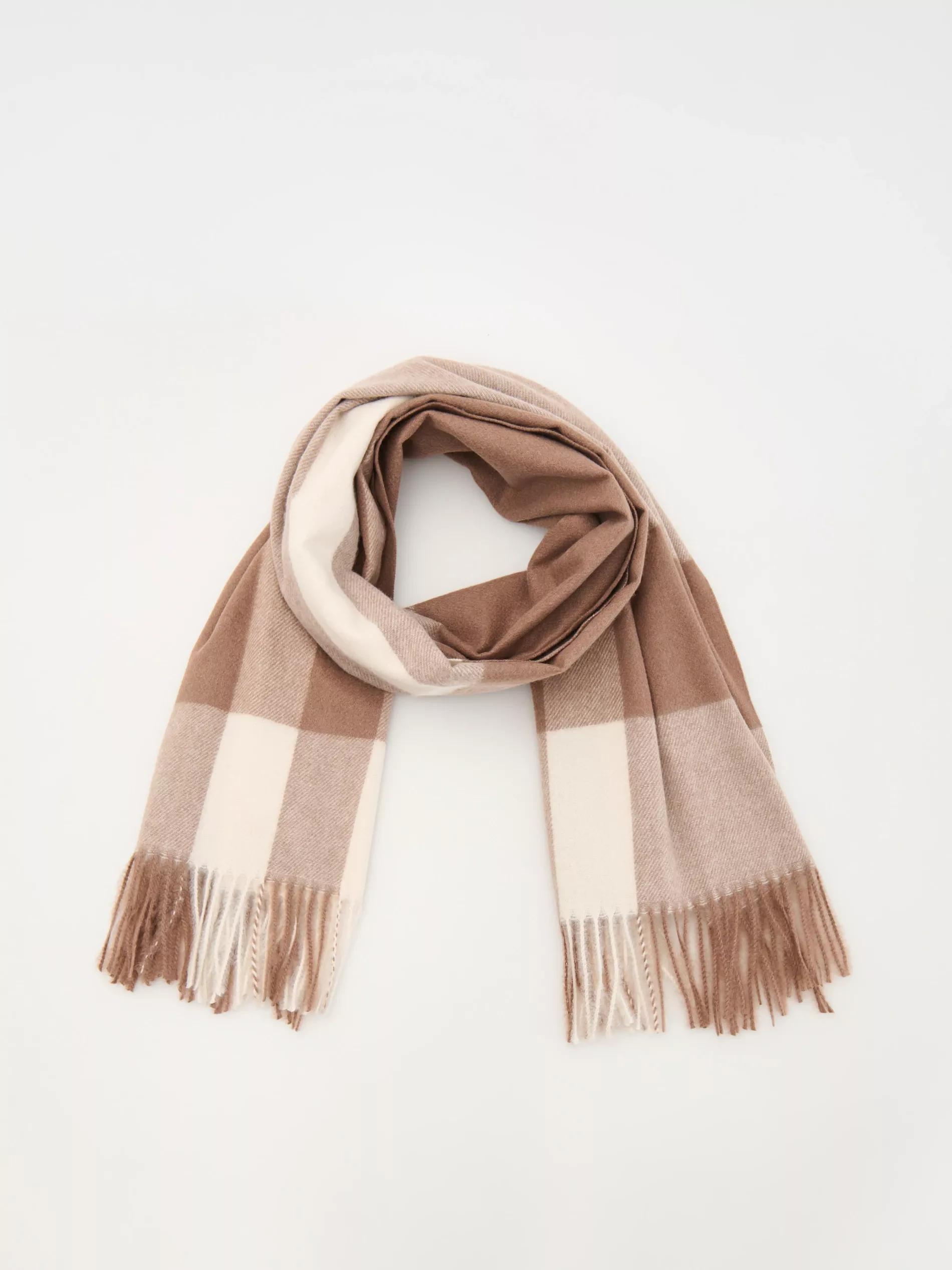 Cream Scarf, Beige, large image number 0