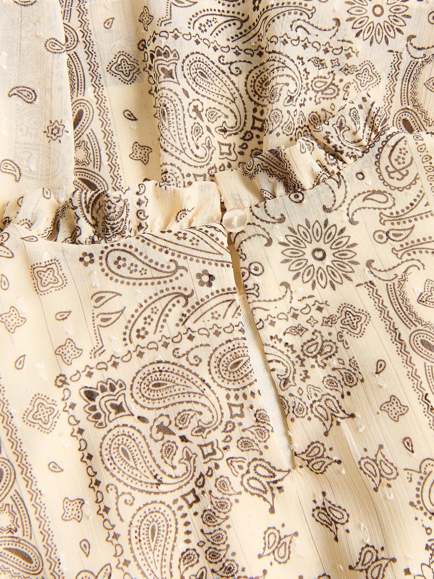 Beige Patterned Dress, 7401_02P, large image number 3