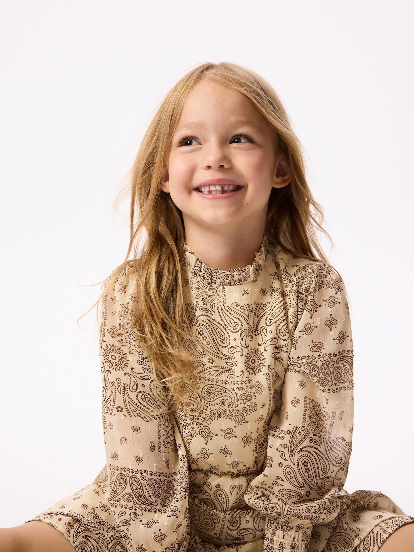 Beige Patterned Dress, 7401_02P, large image number 4