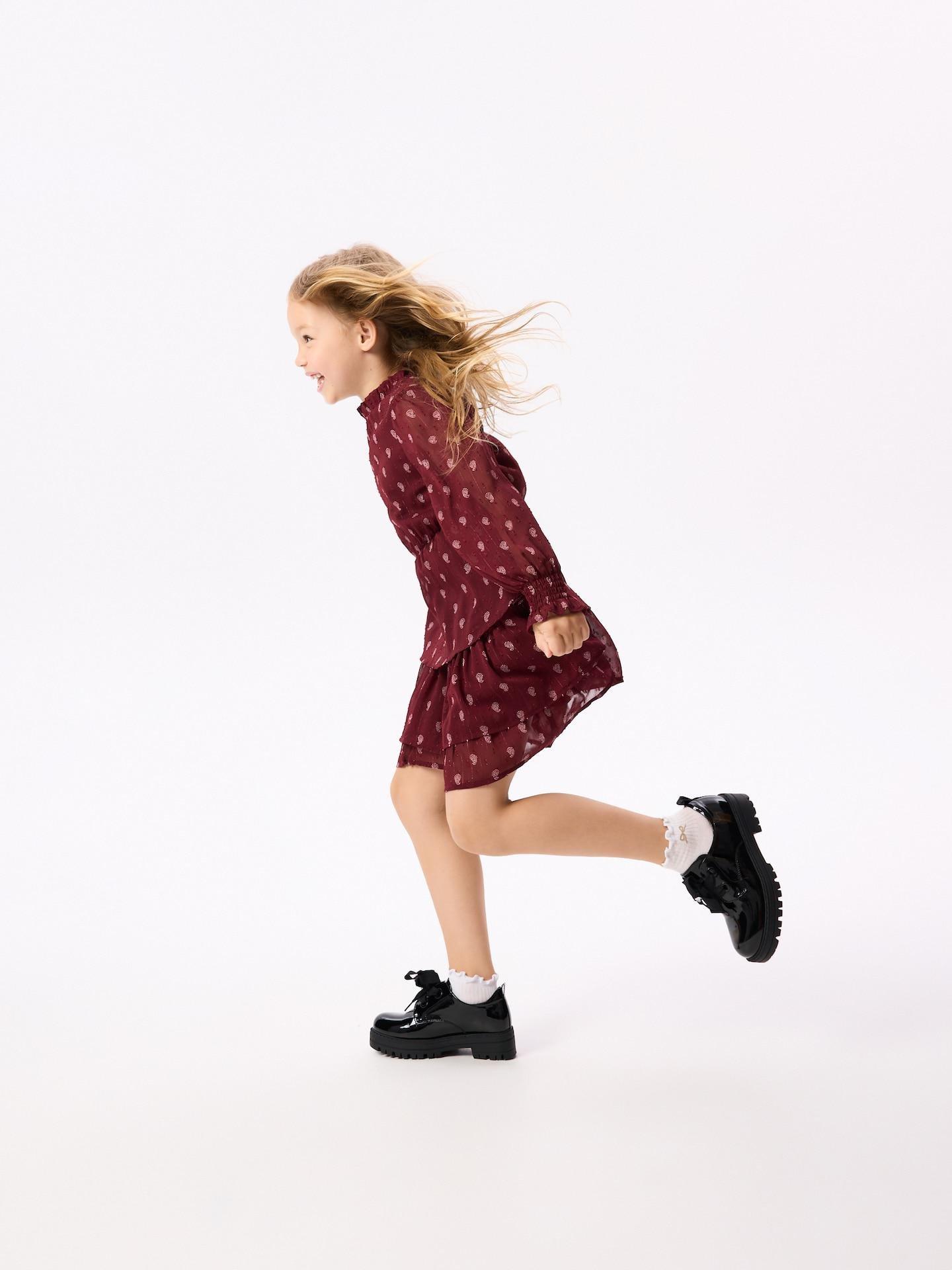 Red Patterned Dress, 7401_83P, large image number 1