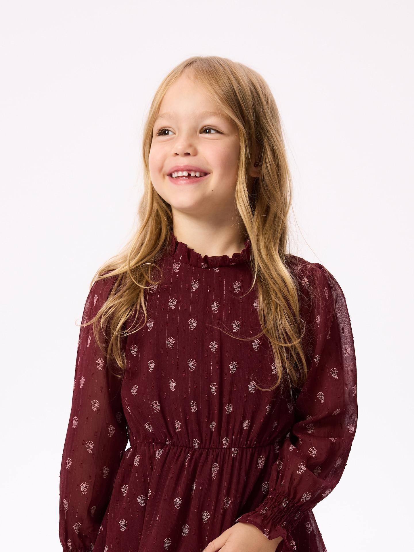 Red Patterned Dress, 7401_83P, large image number 2