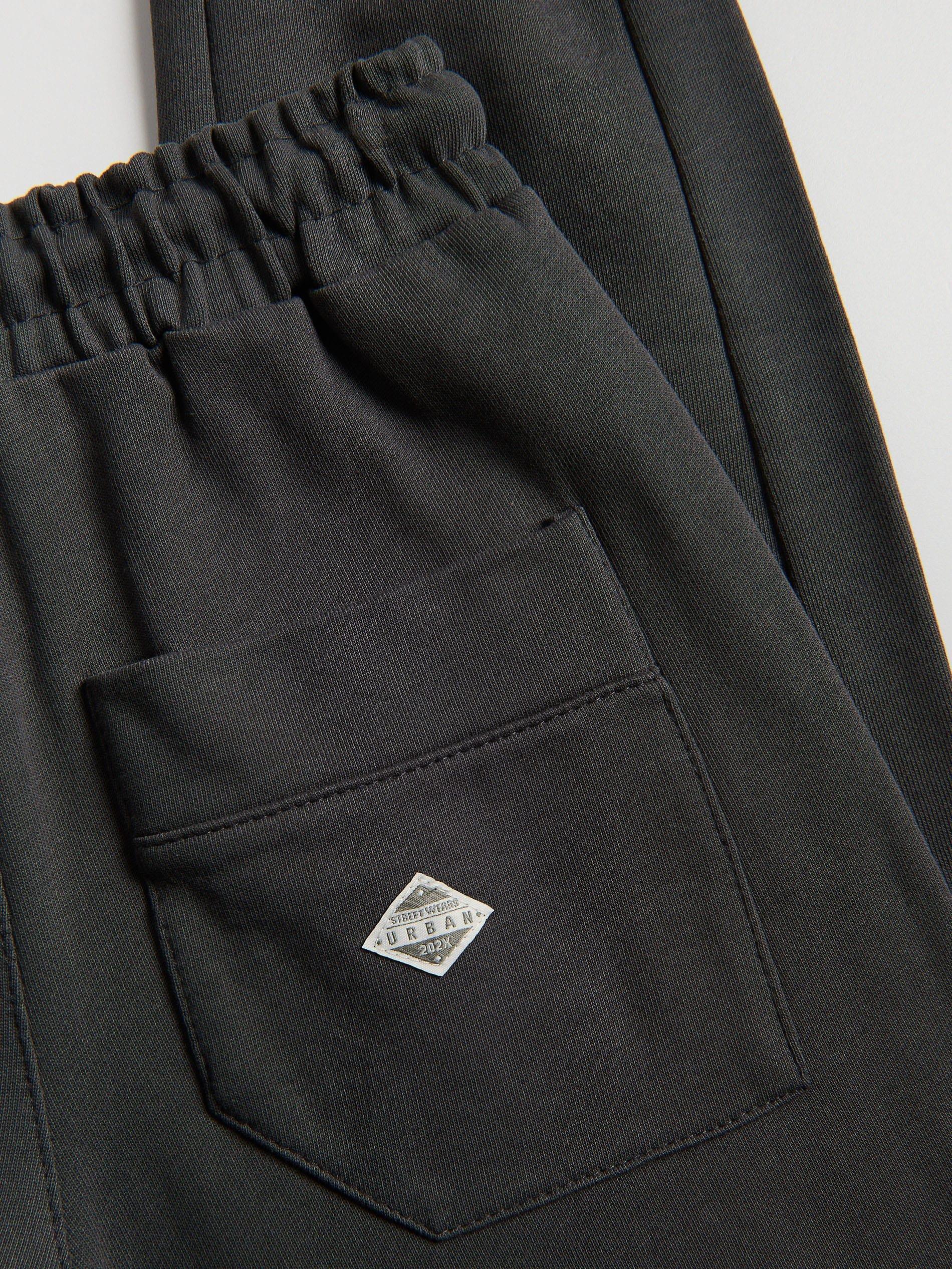 Grey Cotton Joggers, Grey, large image number 2
