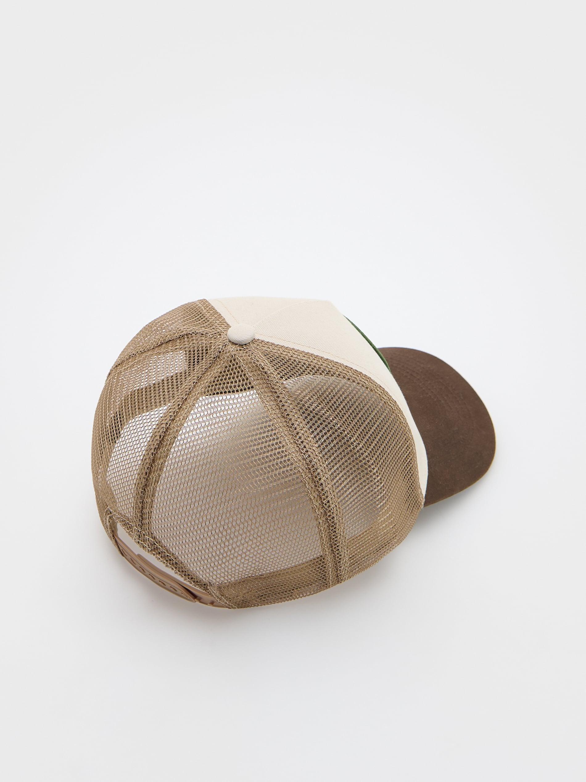 Brown Trucker Cap With Patch, Brown, large image number 3