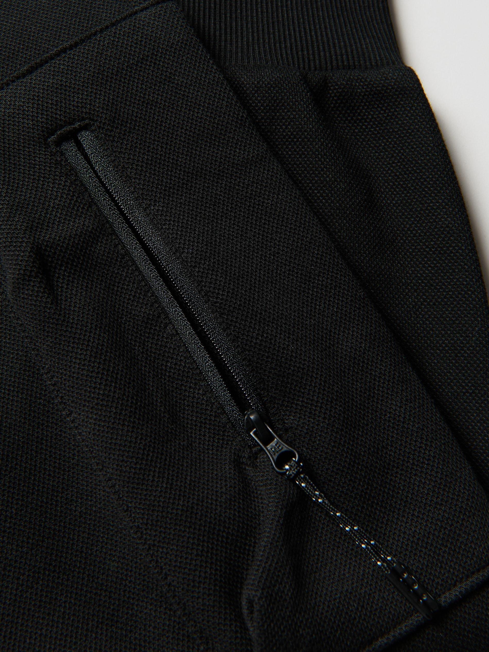 Black Cargo Joggers With Pockets, Black, large image number 1