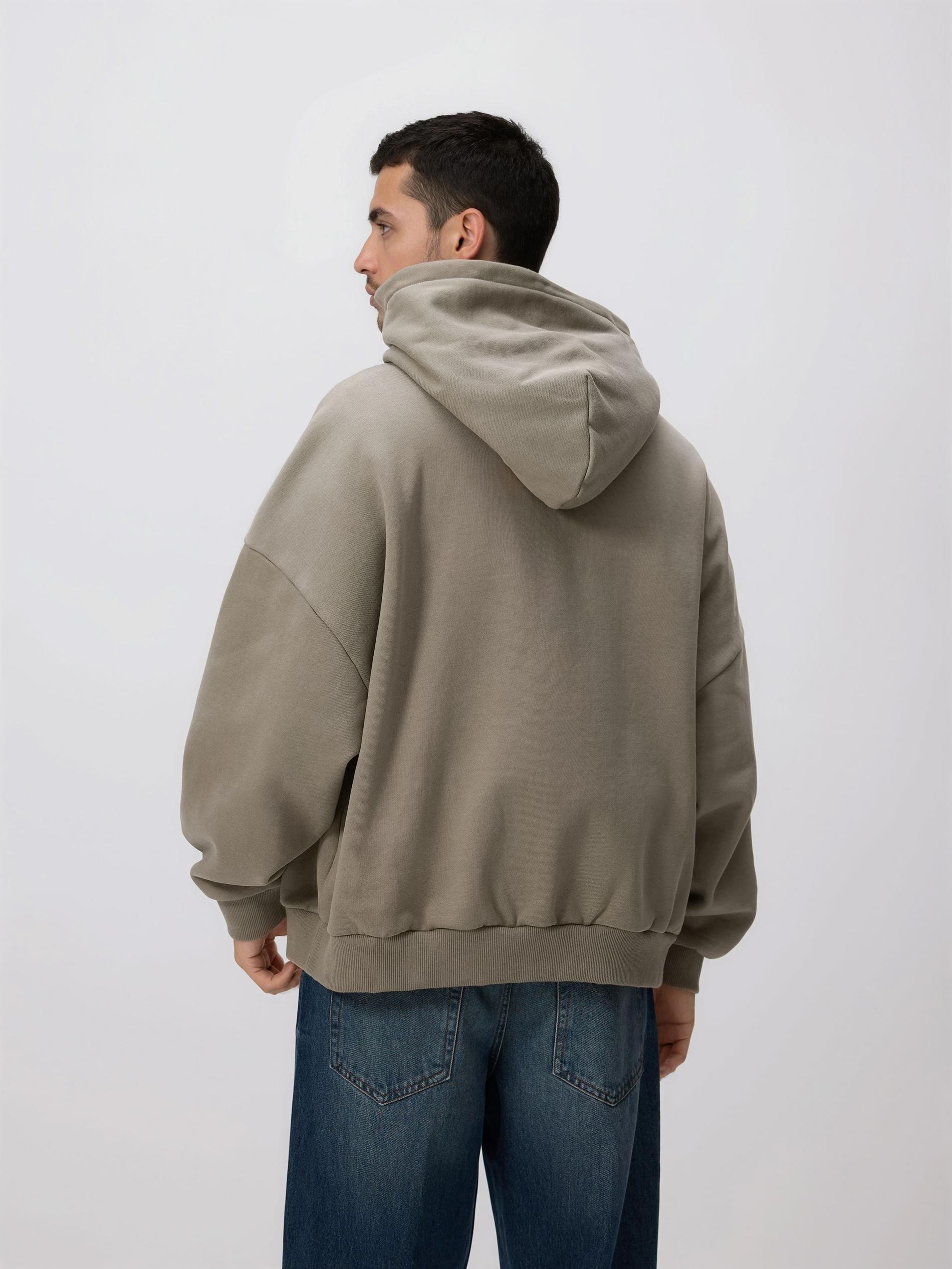 سويت شيرت مع تطريز بتفاصيل رمادي, Light grey, medium