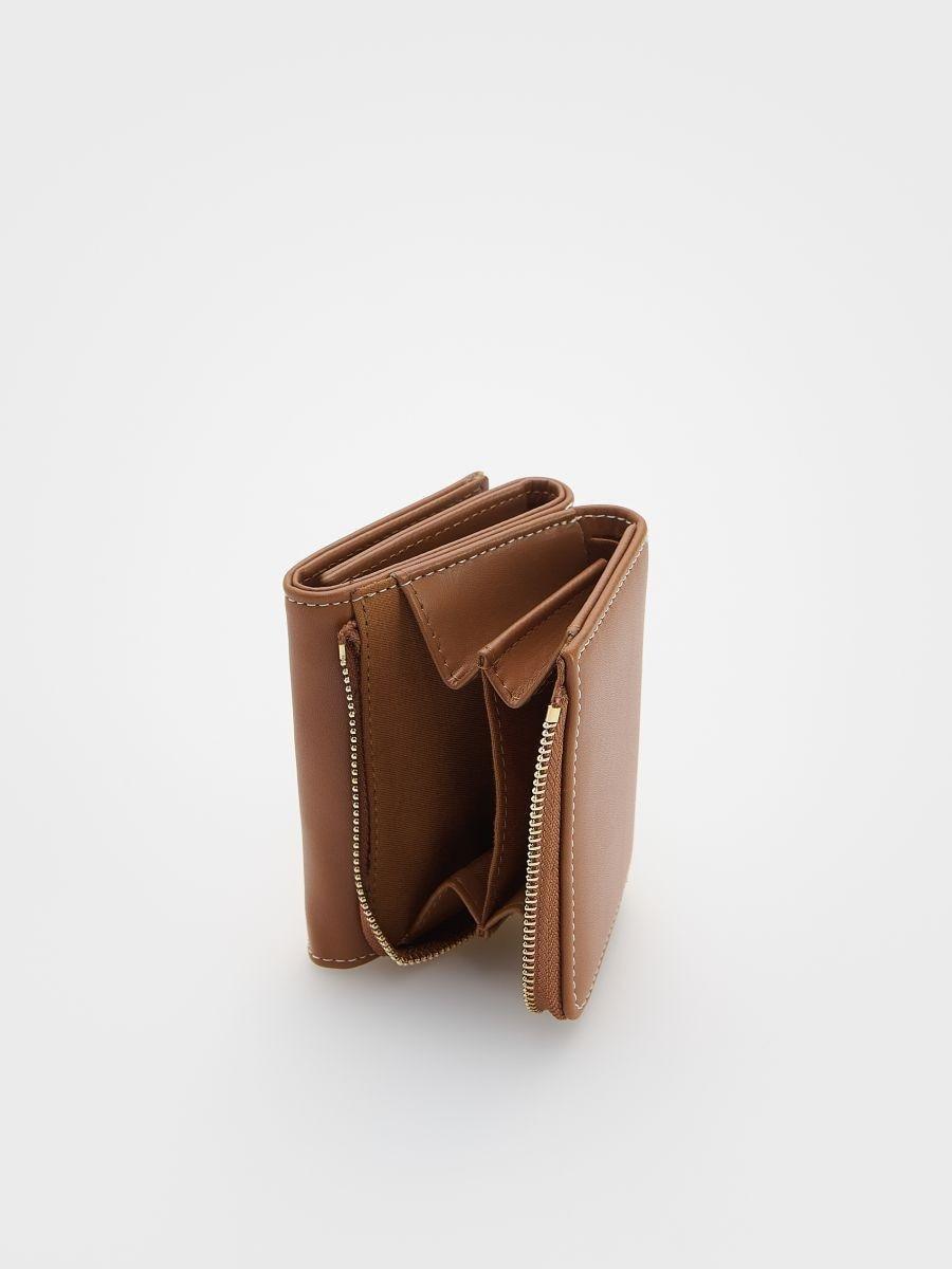 Brown Small Wallet, Brown, large image number 1