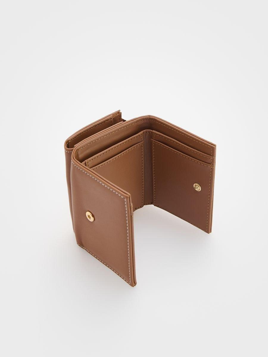 Brown Small Wallet, Brown, large image number 2