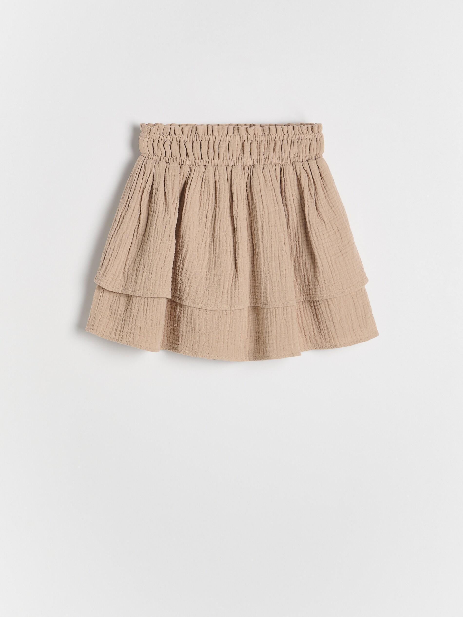 Beige Muslin Skirt, Beige, large image number 0