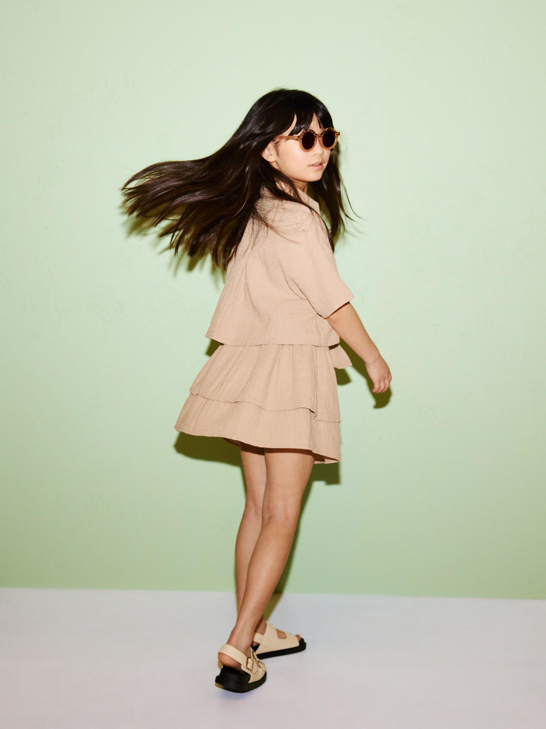 Beige Muslin Skirt, Beige, large image number 2
