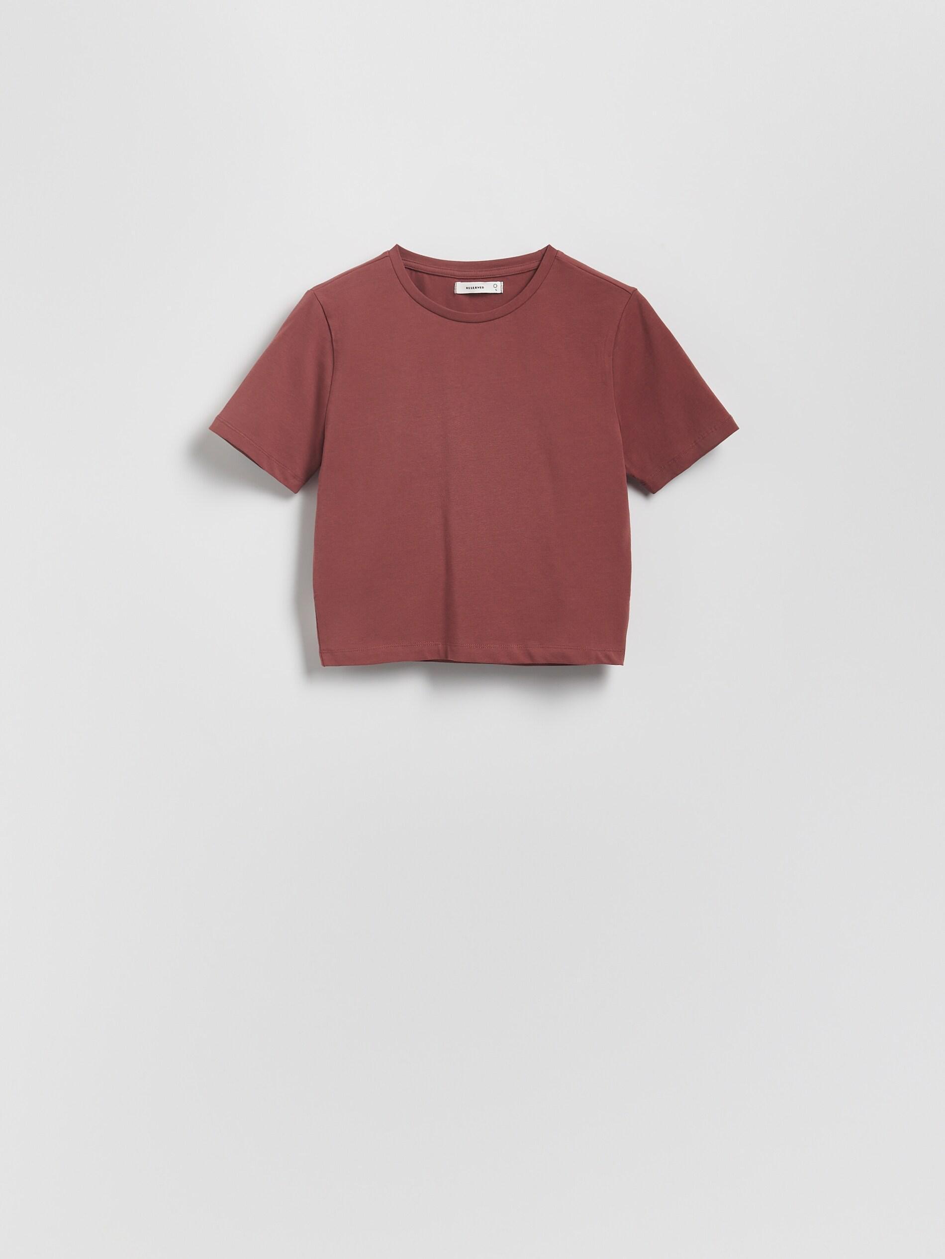 Cotton rich crop top, Brown, large image number 4